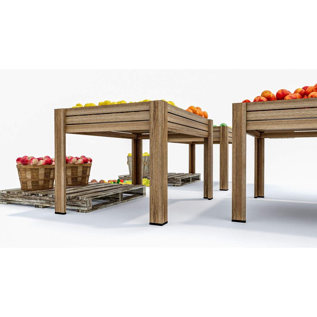 Fruits and Vegetables Supermarket 3D Model – Realistic Grocery Asset, FBX, OBJ - View 22