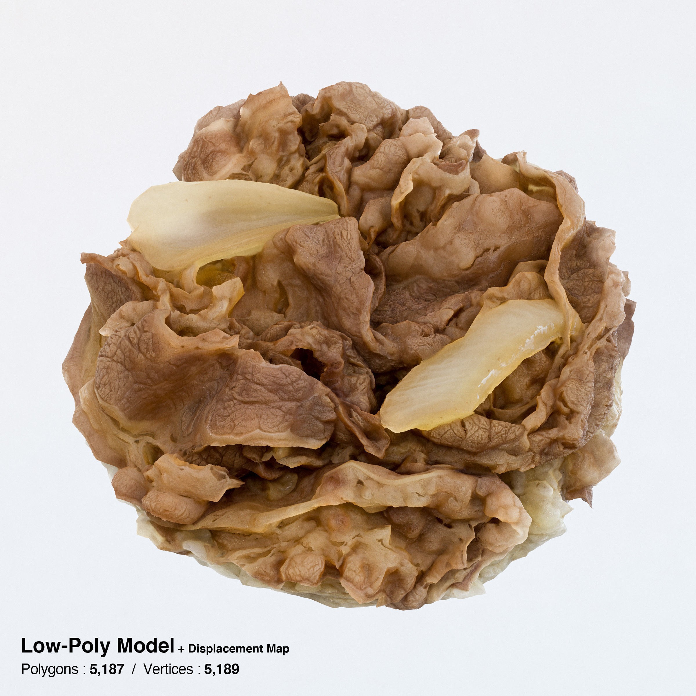 Gyudon and Donburi Bowl - Low-Poly Game-Ready 3D Model - View 15