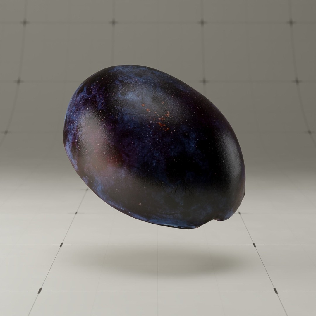 Photorealistic Plum 3D Model – High Poly PBR Asset, Blender & FBX - View 14