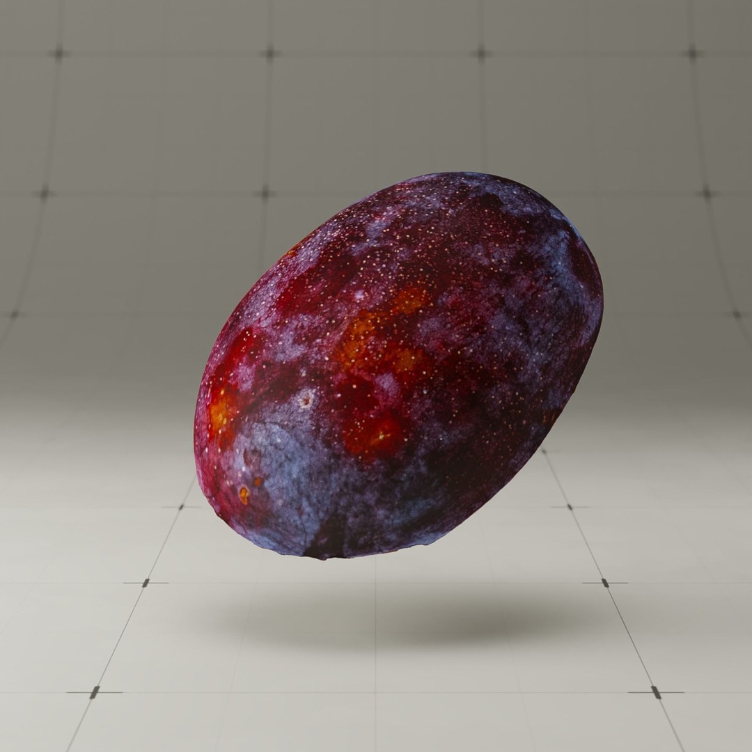 Photorealistic Plum 3D Model – High Poly PBR Asset, Blender & FBX - View 19