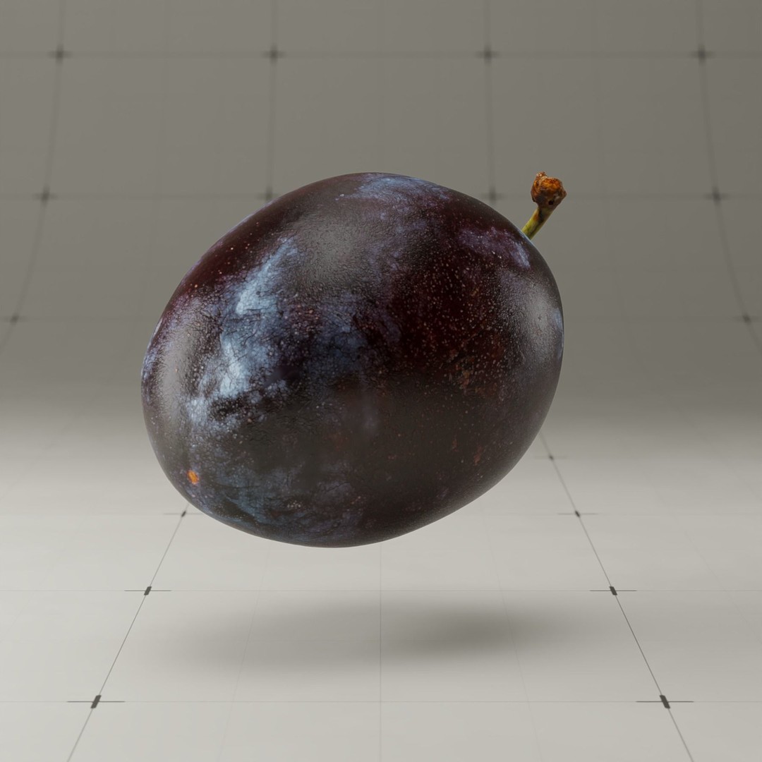 Photorealistic Plum 3D Model – High Poly PBR Asset, Blender & FBX - View 7