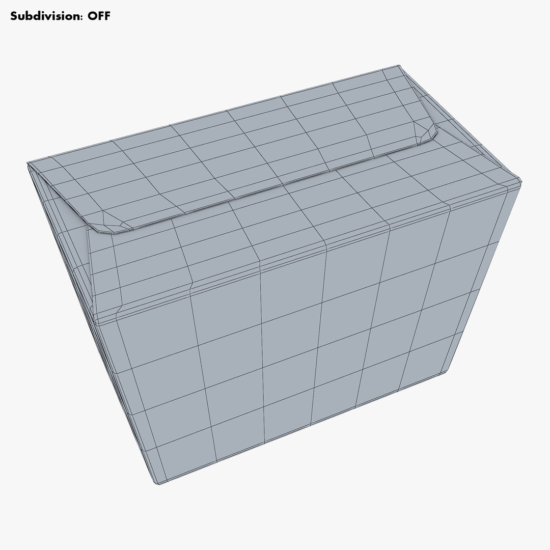 Cardboard Trapezoid Box M 3D Model – High-Quality PBR Asset, FBX, OBJ - View 19