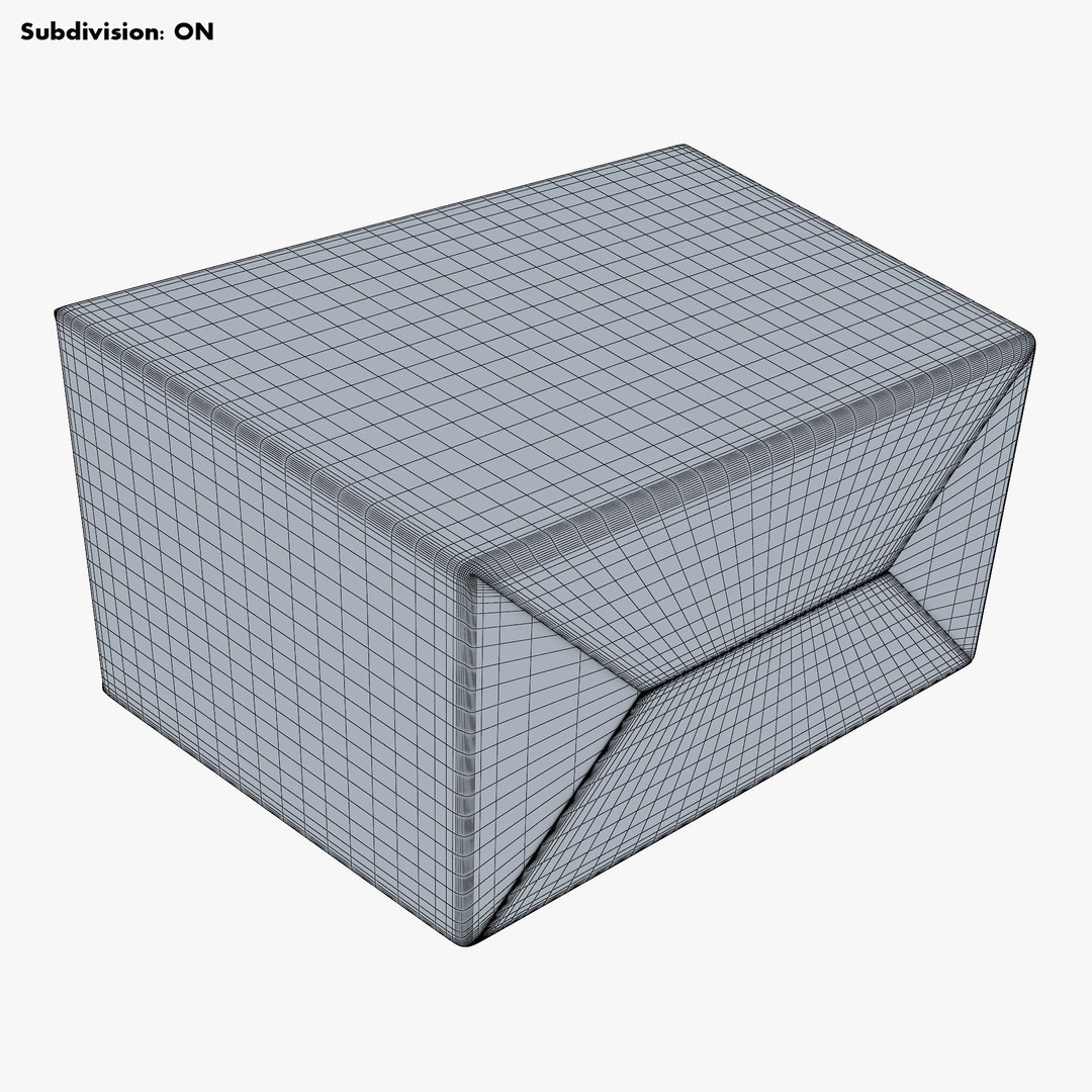 Cardboard Trapezoid Box M 3D Model – High-Quality PBR Asset, FBX, OBJ - View 20