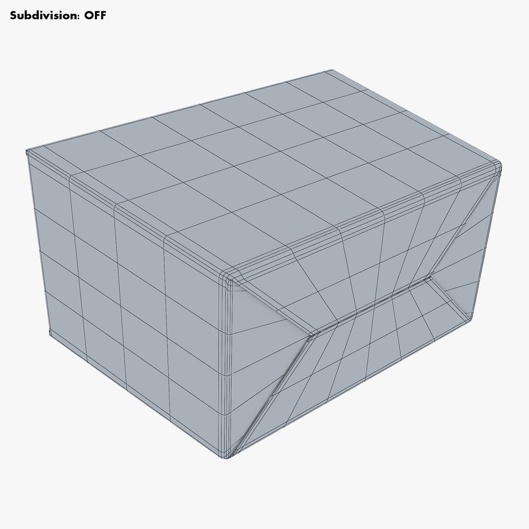 Cardboard Trapezoid Box M 3D Model – High-Quality PBR Asset, FBX, OBJ - View 21