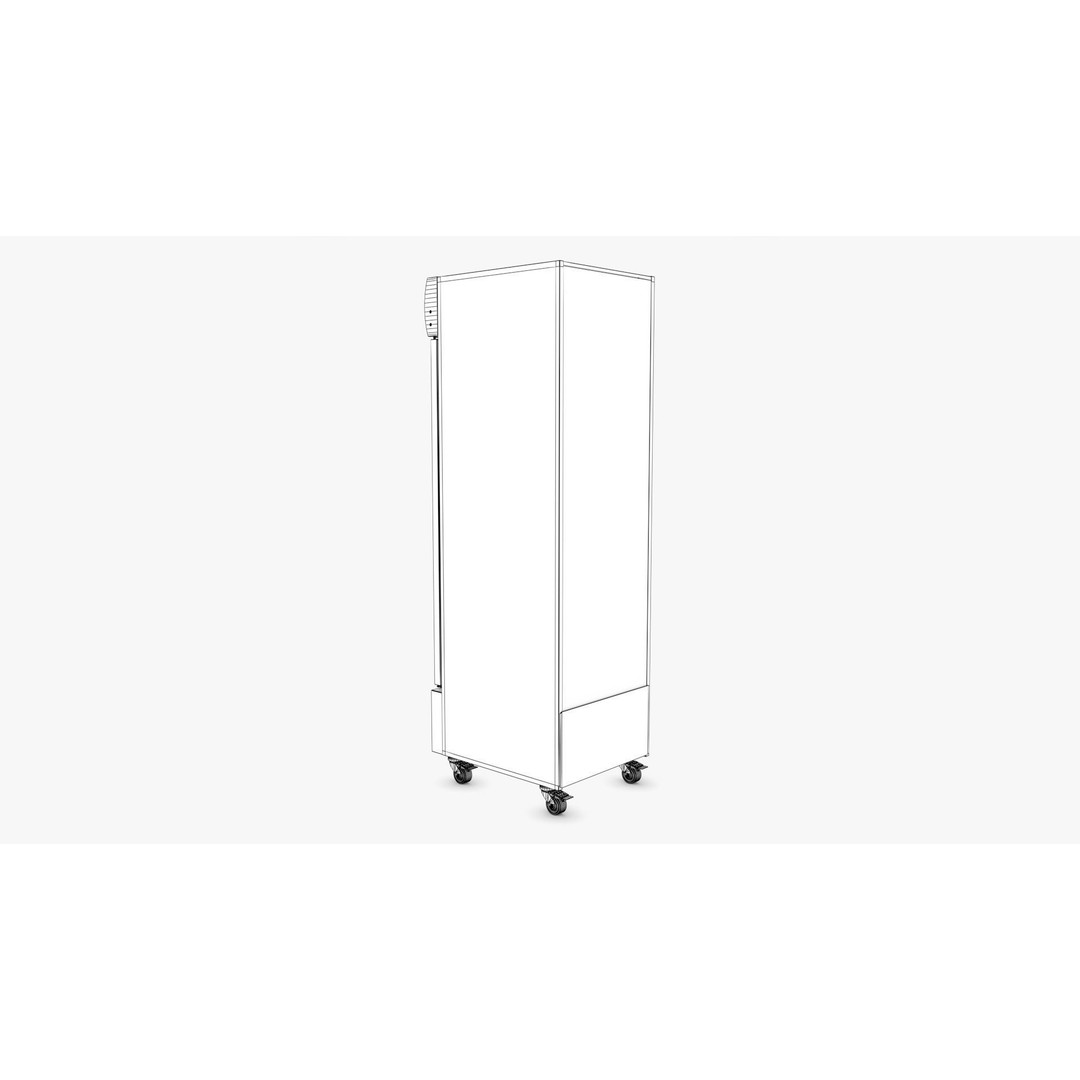 Display Fridge 3D Model – Low Poly PBR Grocery Display with Beverages - View 13