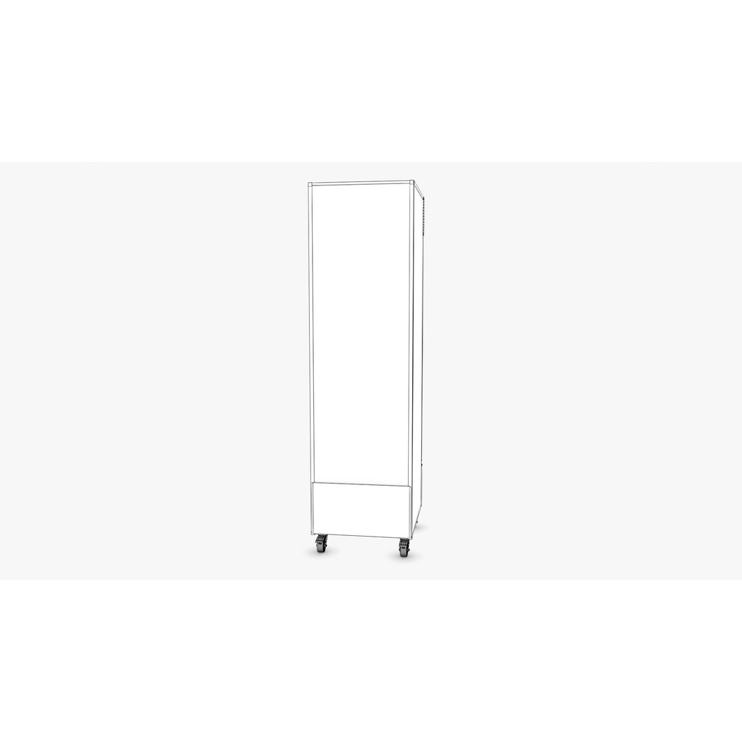 Display Fridge 3D Model – Low Poly PBR Grocery Display with Beverages - View 14