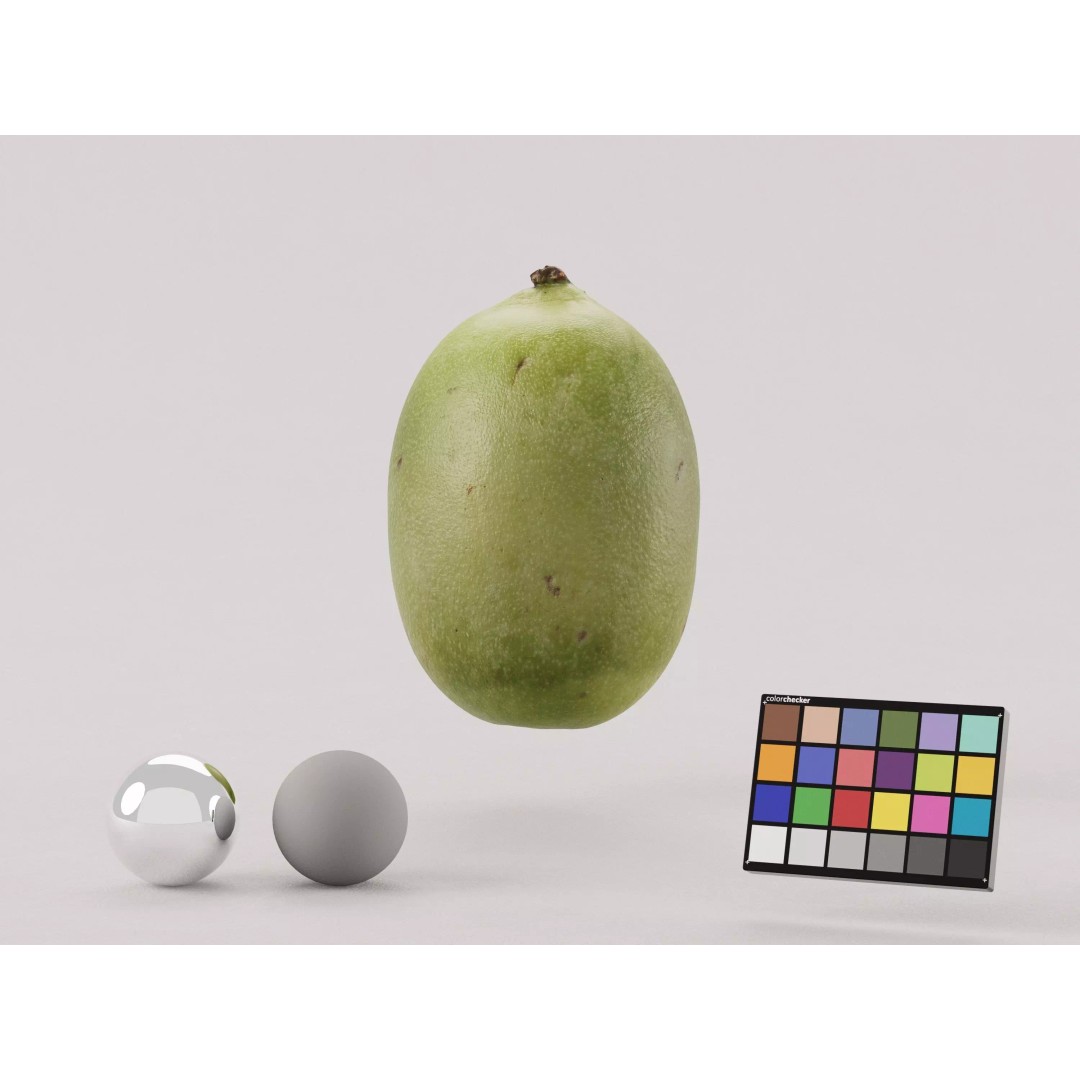Kiwi Berry 3D Model – Low Poly Realistic Fruit Asset, FBX, OBJ - View 2