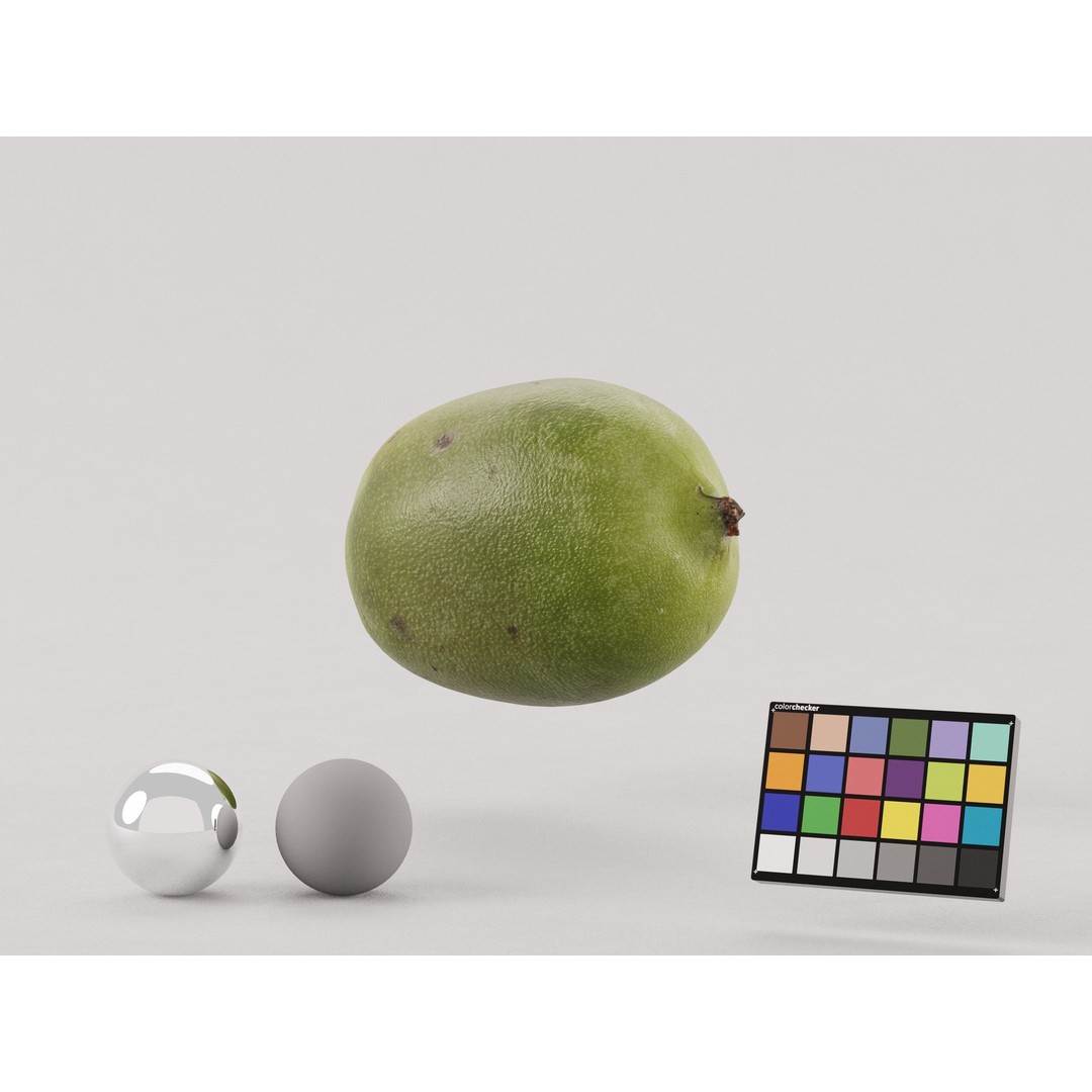 Kiwi Berry 3D Model – Low Poly Realistic Fruit Asset, FBX, OBJ - View 4