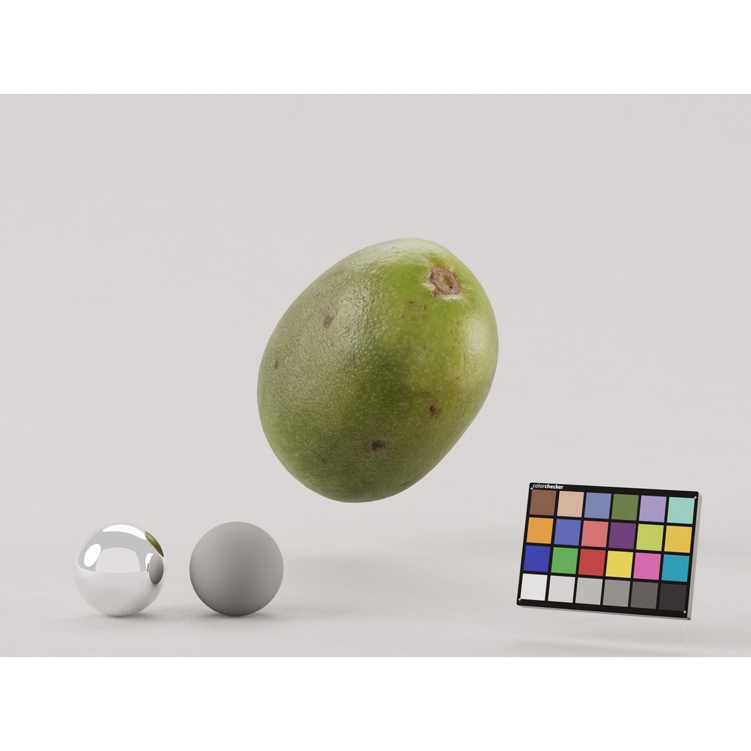 Kiwi Berry 3D Model – Low Poly Realistic Fruit Asset, FBX, OBJ - View 5