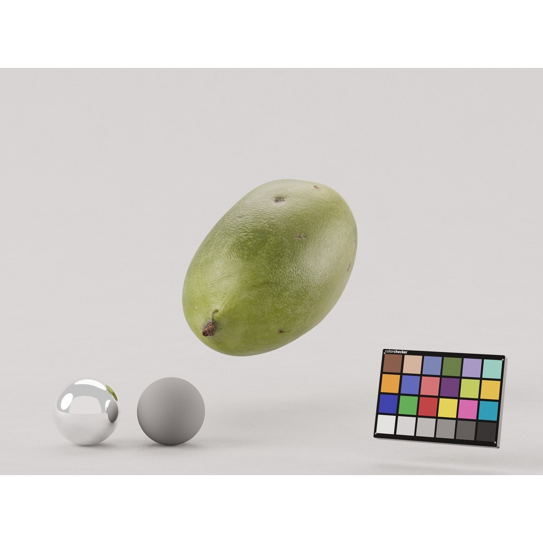 Kiwi Berry 3D Model – Low Poly Realistic Fruit Asset, FBX, OBJ - View 6
