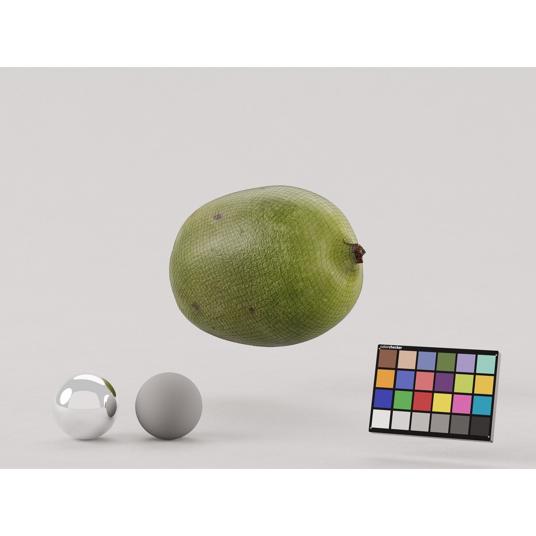 Kiwi Berry 3D Model – Low Poly Realistic Fruit Asset, FBX, OBJ - View 7