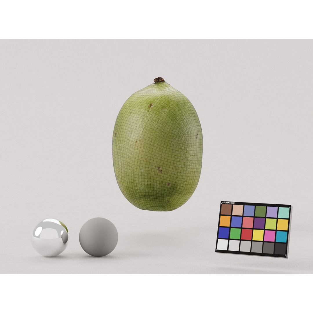 Kiwi Berry 3D Model – Low Poly Realistic Fruit Asset, FBX, OBJ - View 8