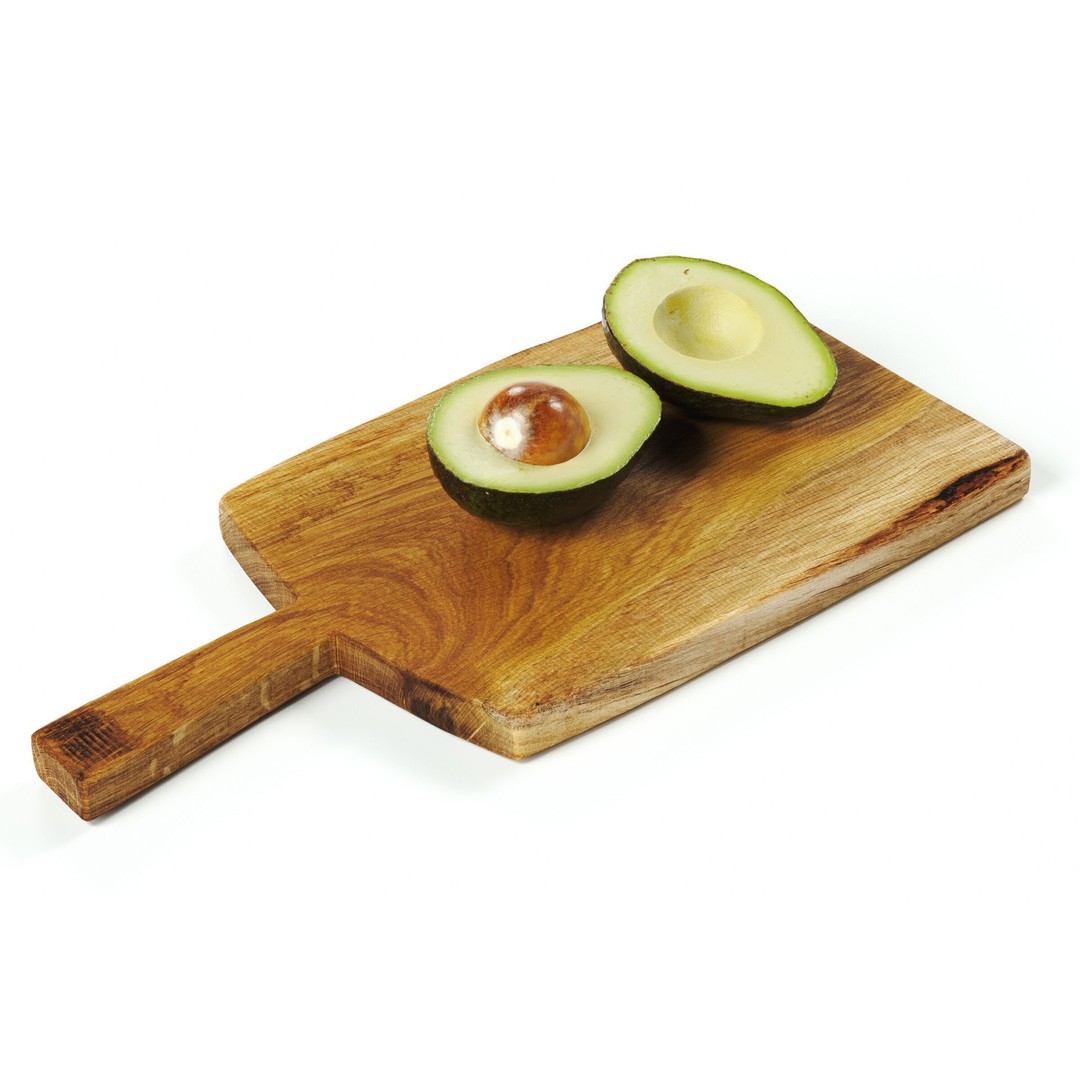 Avocado Halves 3D Model – PBR Kitchen Asset, FBX & OBJ - View 3