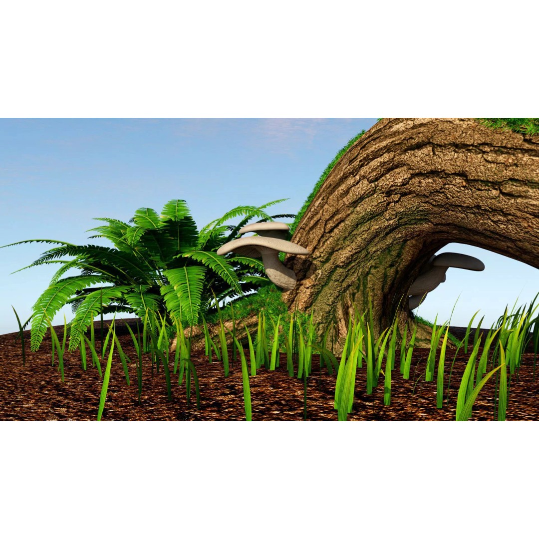 Oyster Mushroom 3D Model – Low Poly PBR Game Asset, FBX - View 10
