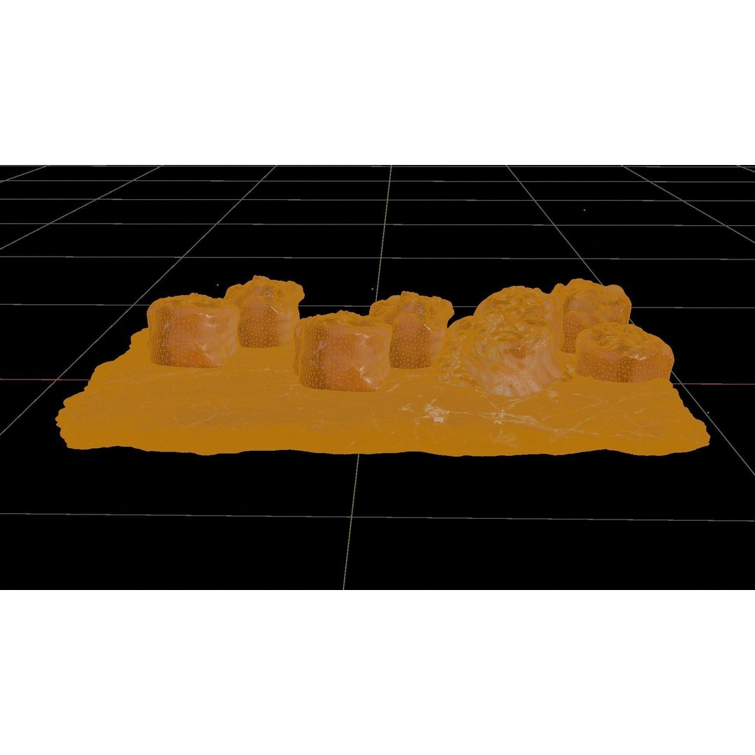 Sushi Salmon Roll 3D Model – Low Poly PBR Asset, FBX, Blender - View 9
