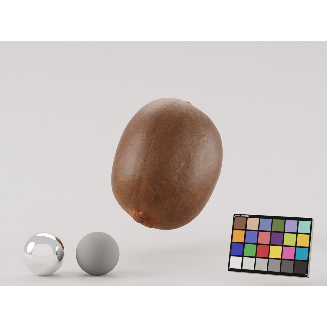 Kiwi 3D Model – Low Poly Photogrammetry Asset, FBX, OBJ - View 3