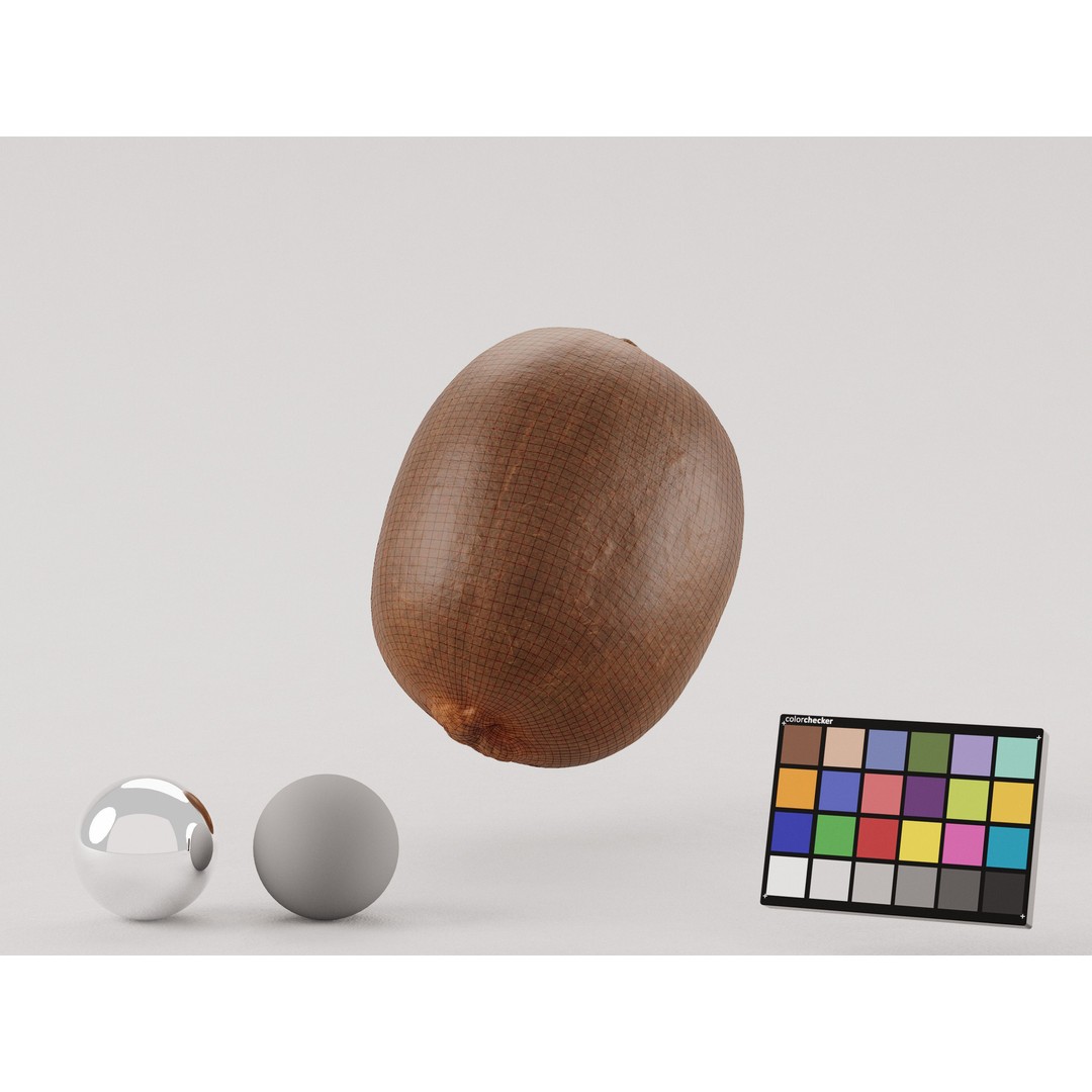 Kiwi 3D Model – Low Poly Photogrammetry Asset, FBX, OBJ - View 7