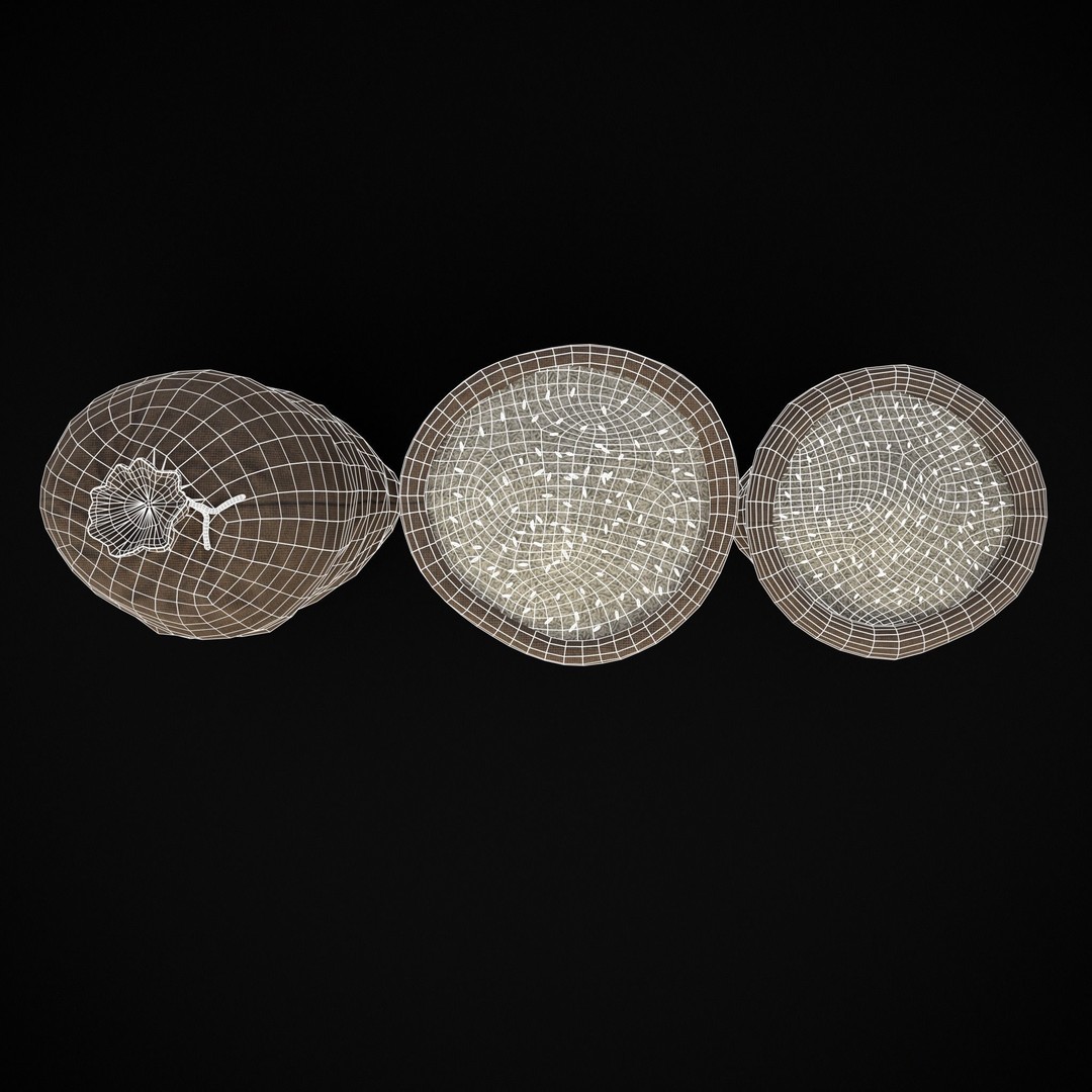 Burlap Sacks of Rice 3D Model – Low Poly PBR Game Asset, FBX, OBJ - View 7