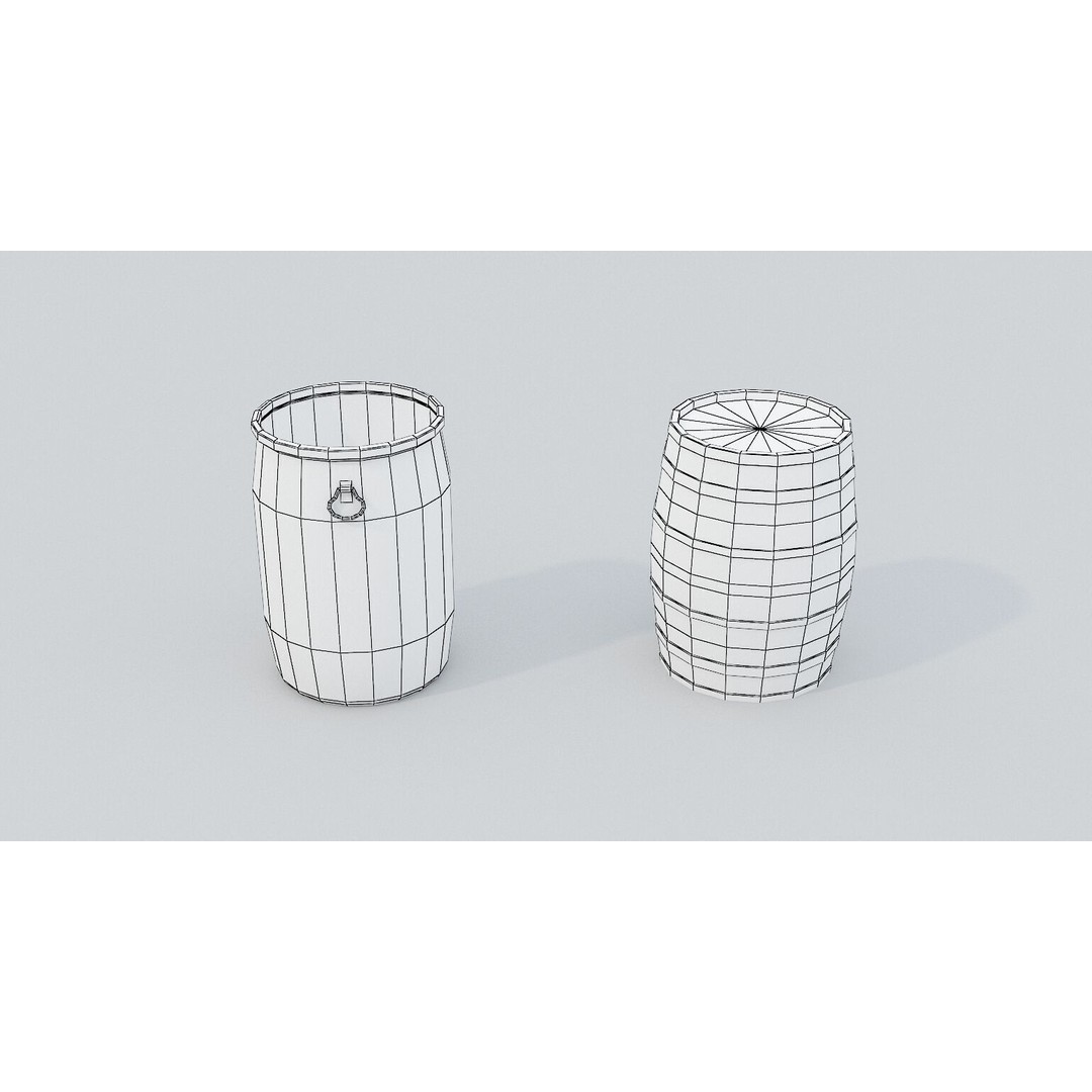 Medieval Market 3D Model – Low Poly PBR Asset, FBX & OBJ Formats - View 60