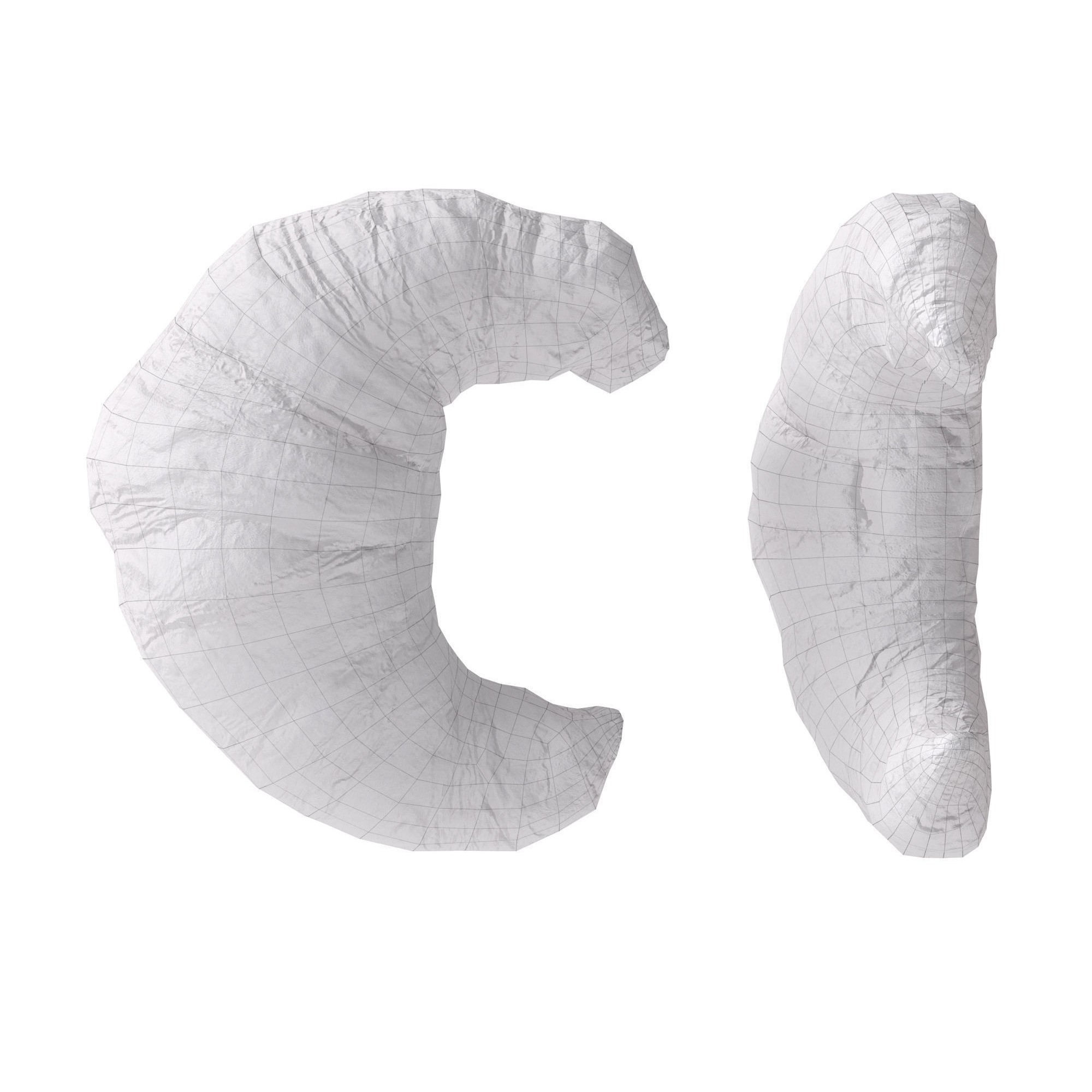 Butter Croissants - High-Poly PBR 3D Model - View 9