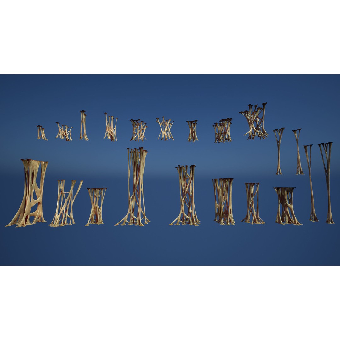 Biological Webs 3D Model – Low Poly Game Asset, PBR Textures, FBX - View 10