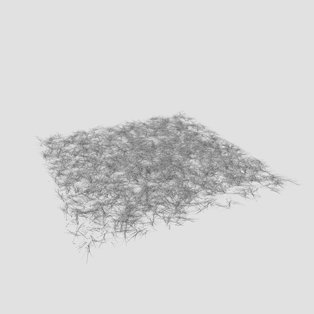 Cornflower Meadow Patch 3D Model – PBR Realistic Plant Asset, Blender, FBX, OBJ - View 22