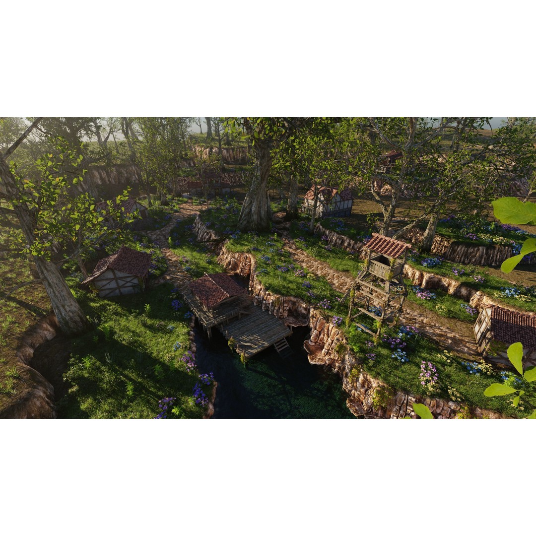 Dock Scene 3D Model – Detailed Landscape Asset for Blender - View 13
