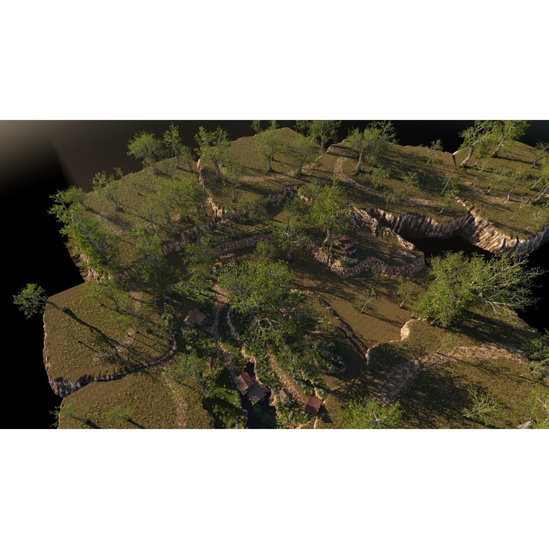Dock Scene 3D Model – Detailed Landscape Asset for Blender - View 15