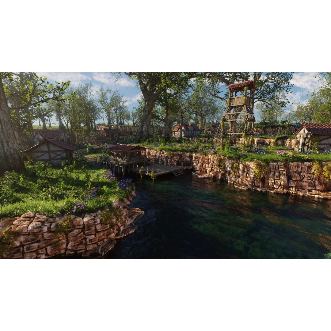 Dock Scene 3D Model – Detailed Landscape Asset for Blender - View 2