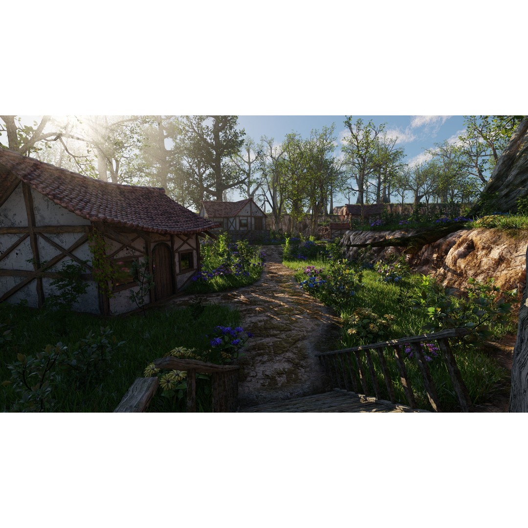 Dock Scene 3D Model – Detailed Landscape Asset for Blender - View 4