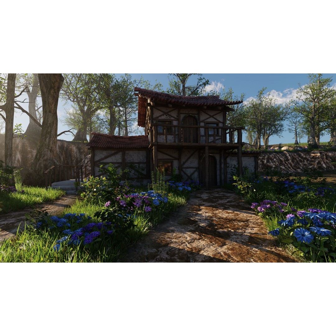 Dock Scene 3D Model – Detailed Landscape Asset for Blender - View 7