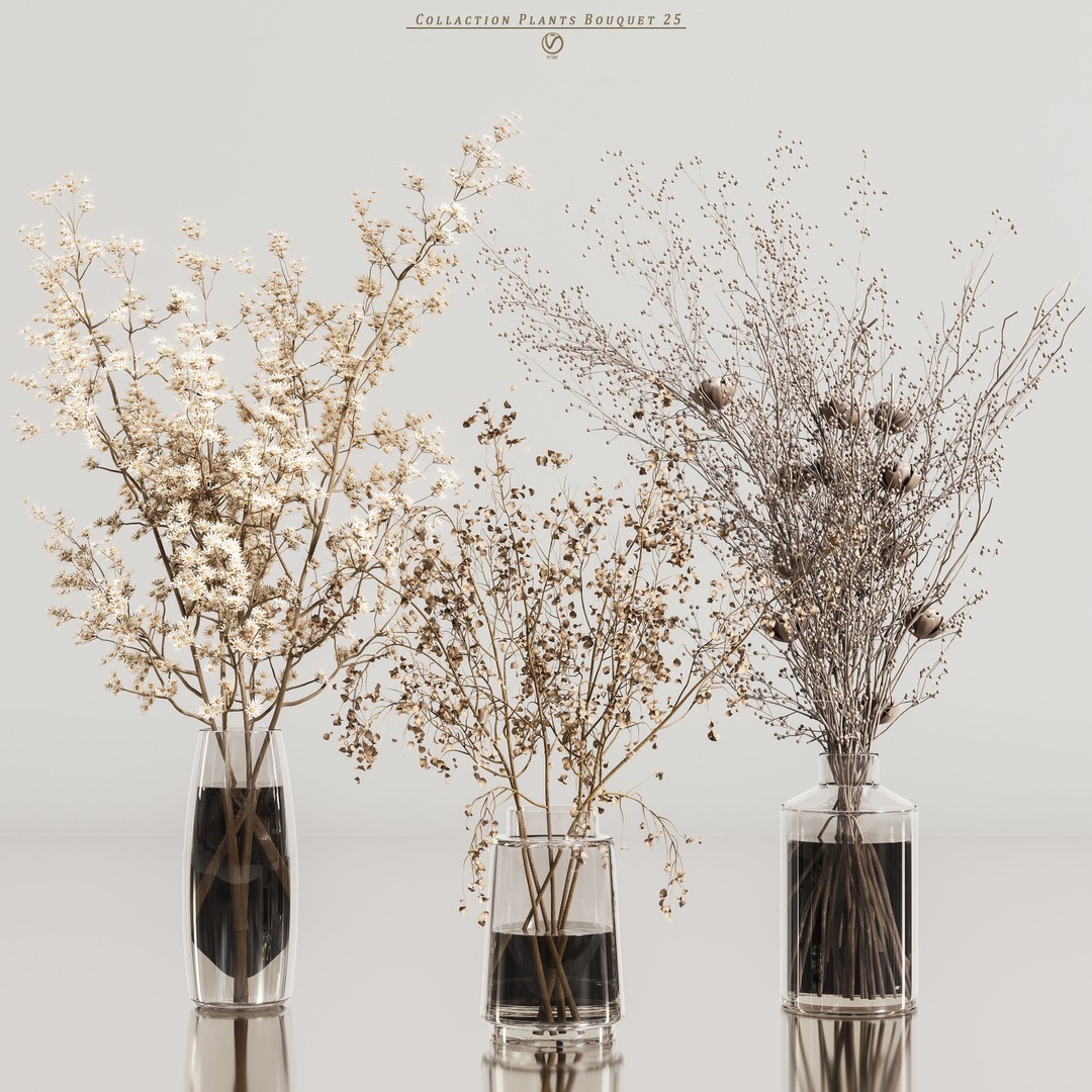 Bouquet 3D Model – High Poly Flora Asset, FBX, OBJ, PBR - View 4