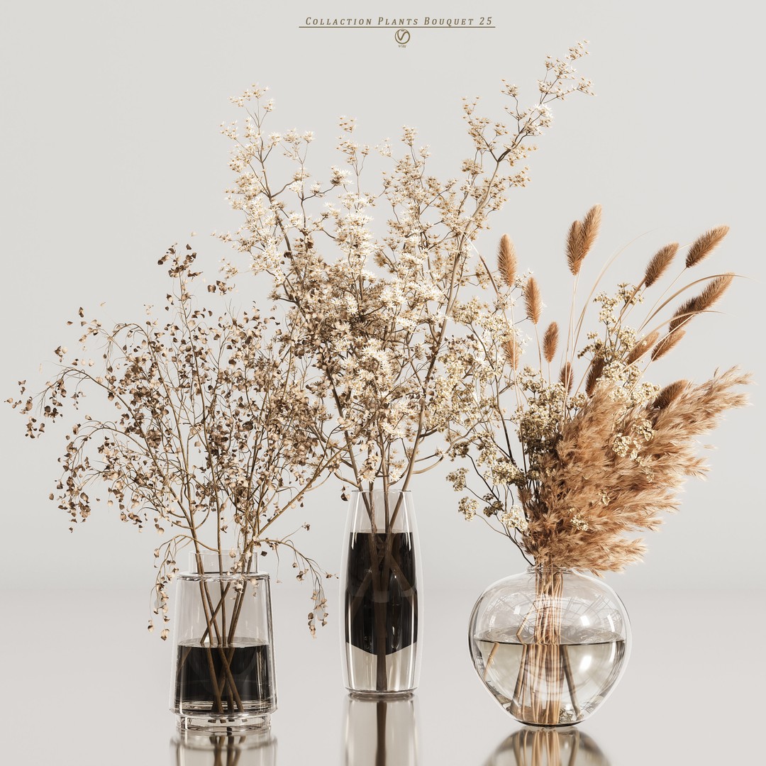 Bouquet 3D Model – High Poly Flora Asset, FBX, OBJ, PBR - View 5