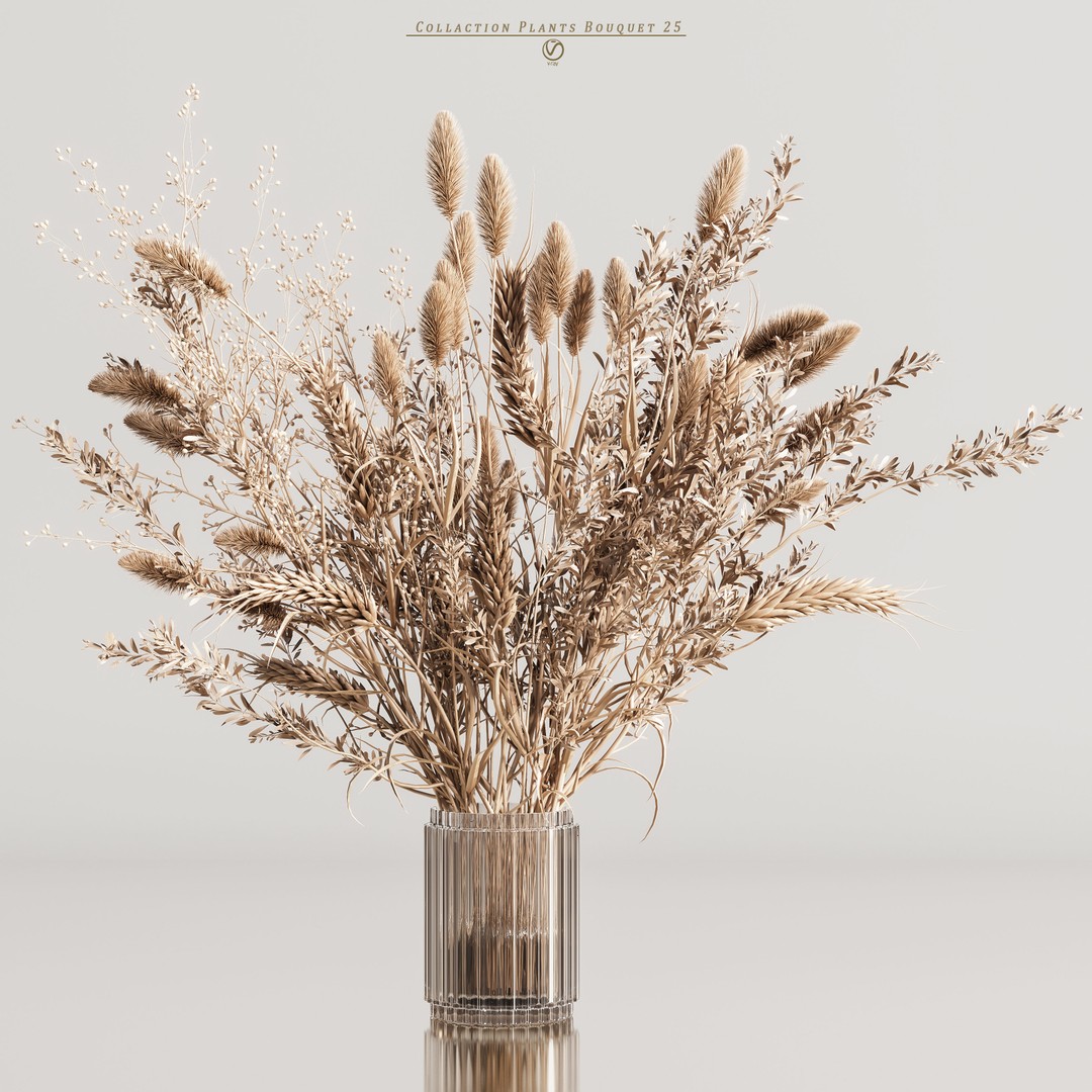 Bouquet 3D Model – High Poly Flora Asset, FBX, OBJ, PBR - View 6