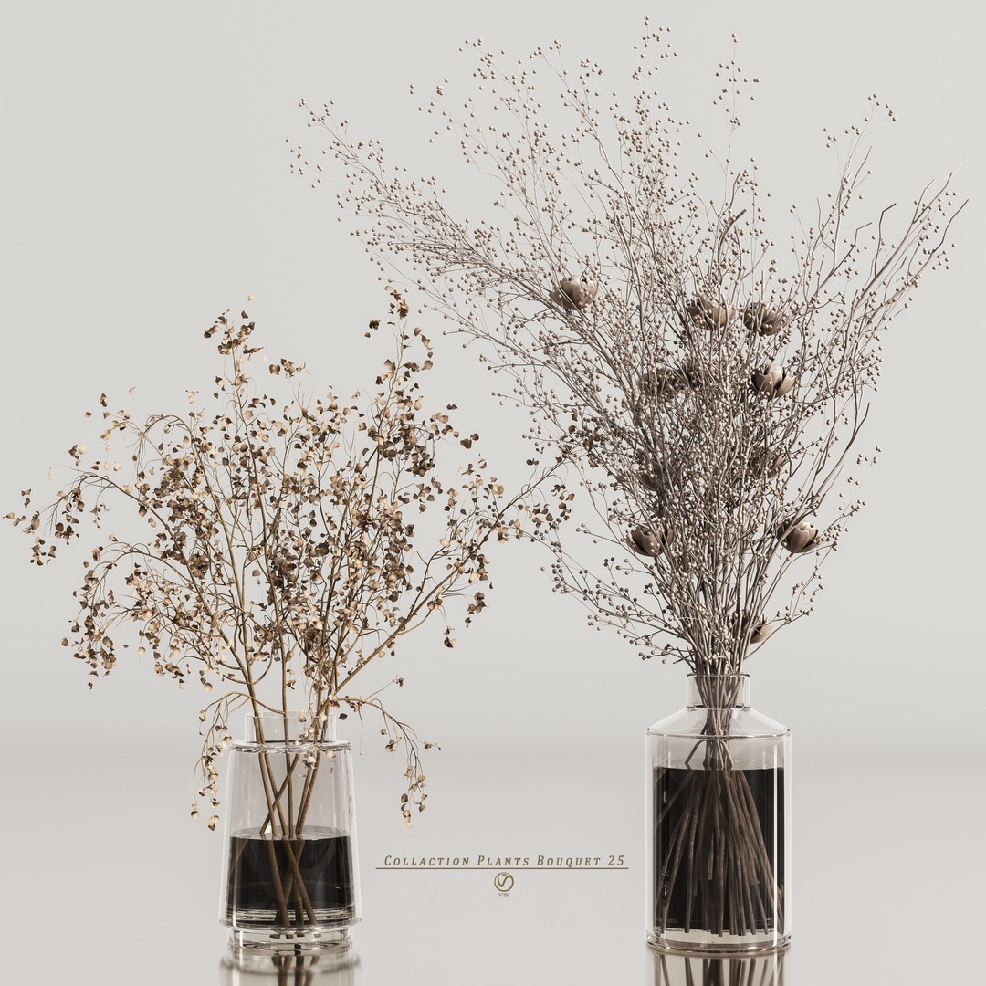 Bouquet 3D Model – High Poly Flora Asset, FBX, OBJ, PBR - View 7