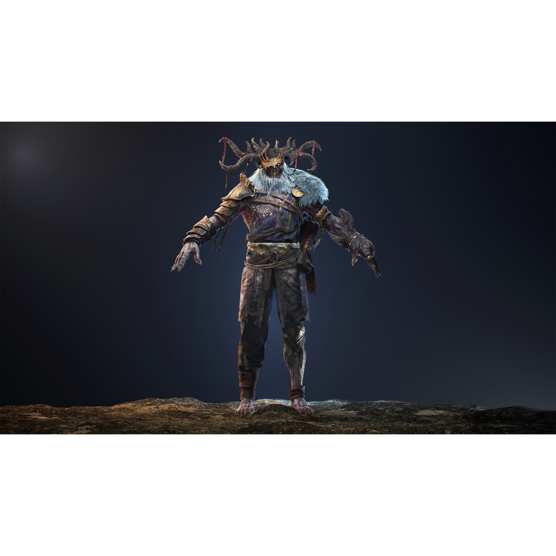 Cursed King - Low-Poly Game-Ready 3D Model - View 18