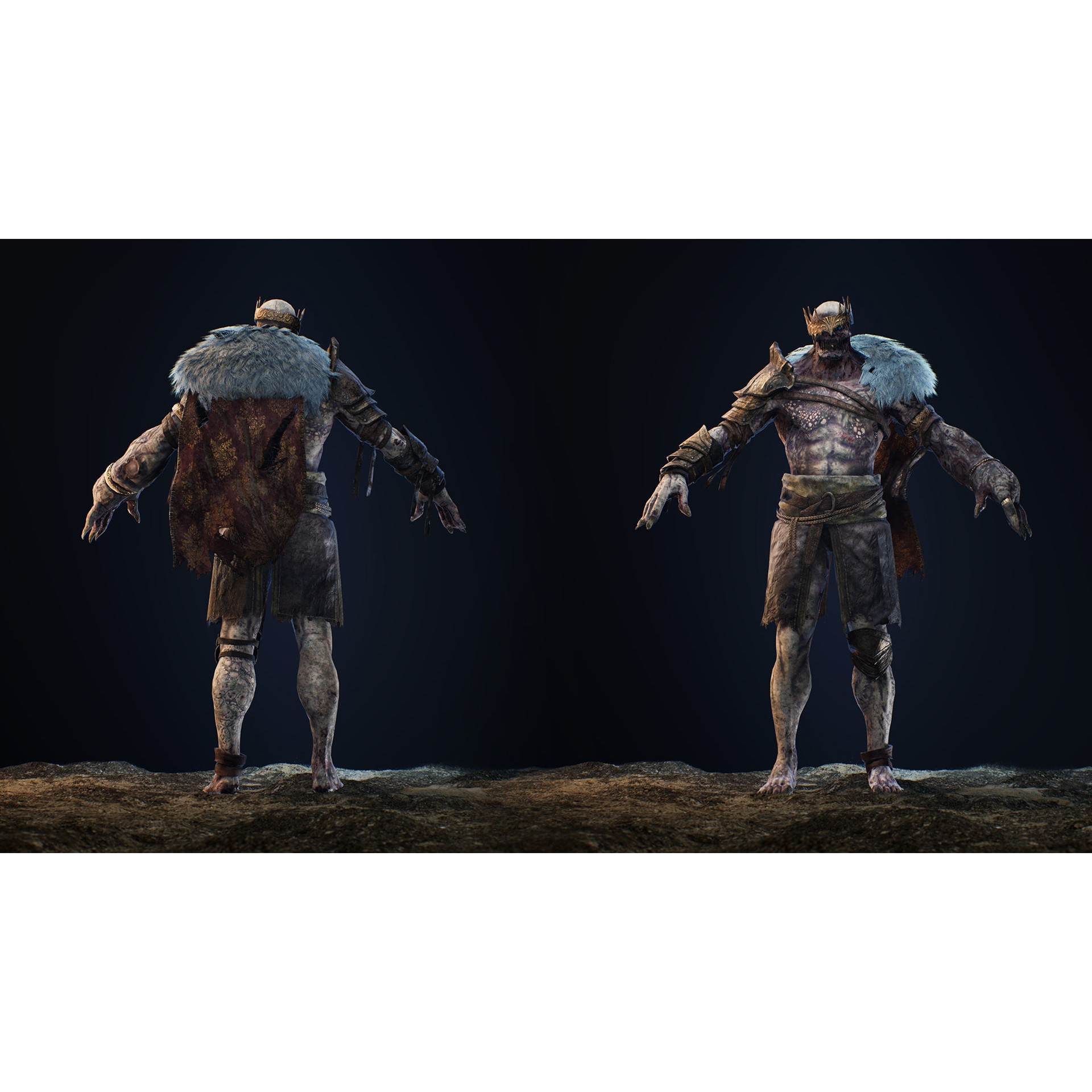 Cursed King - Low-Poly Game-Ready 3D Model - View 23