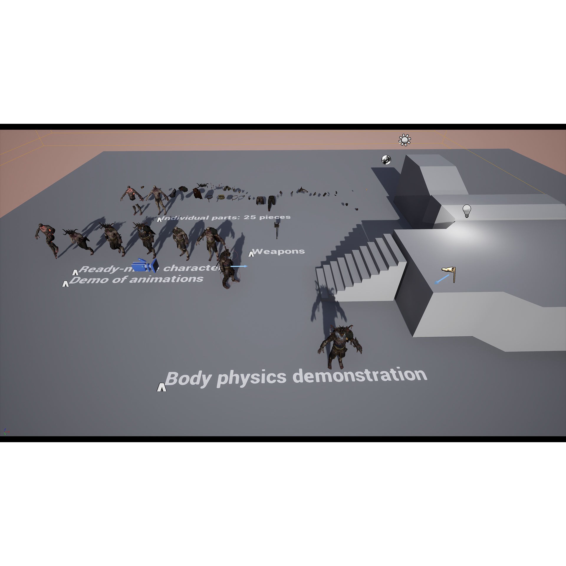 Cursed King - Low-Poly Game-Ready 3D Model - View 26