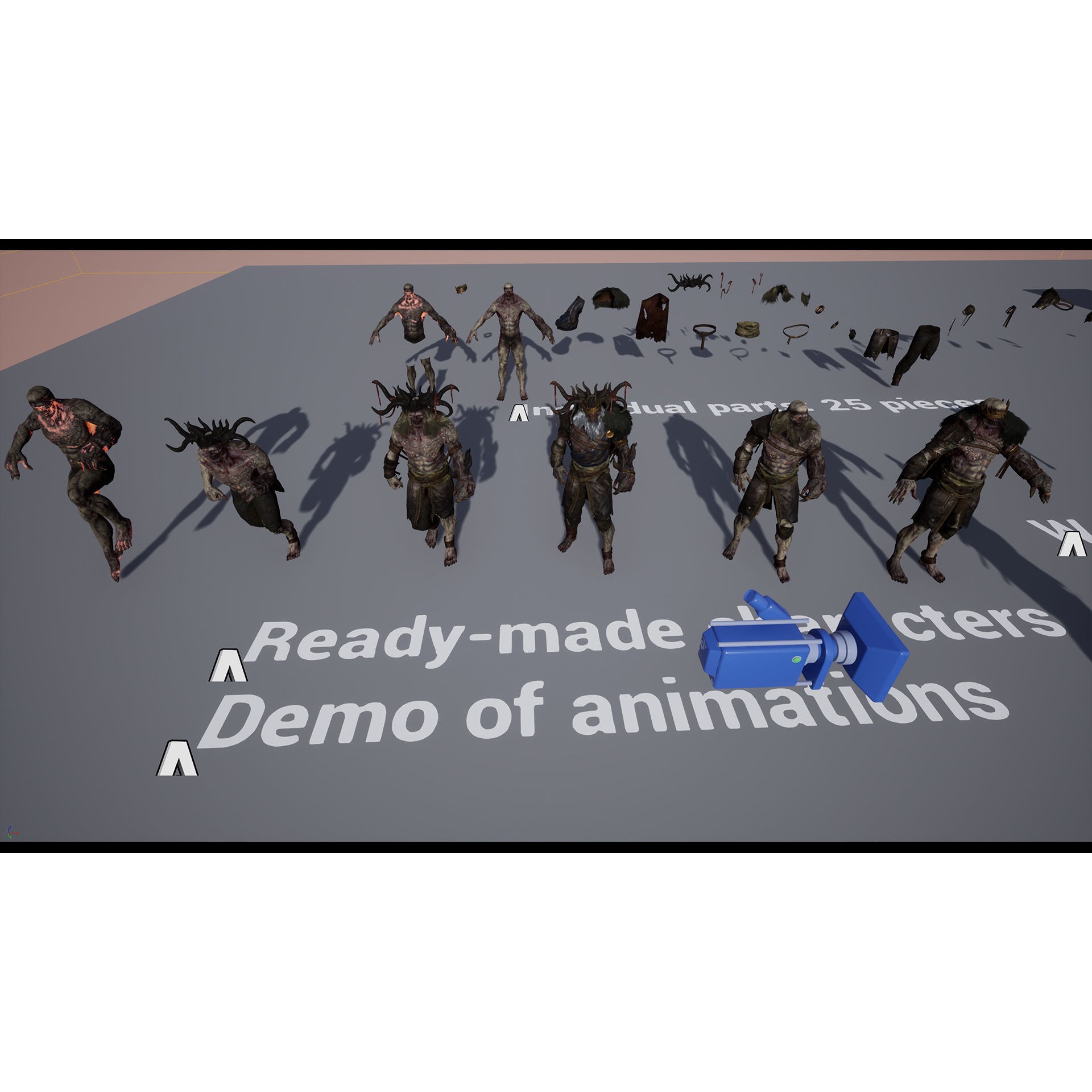 Cursed King - Low-Poly Game-Ready 3D Model - View 27