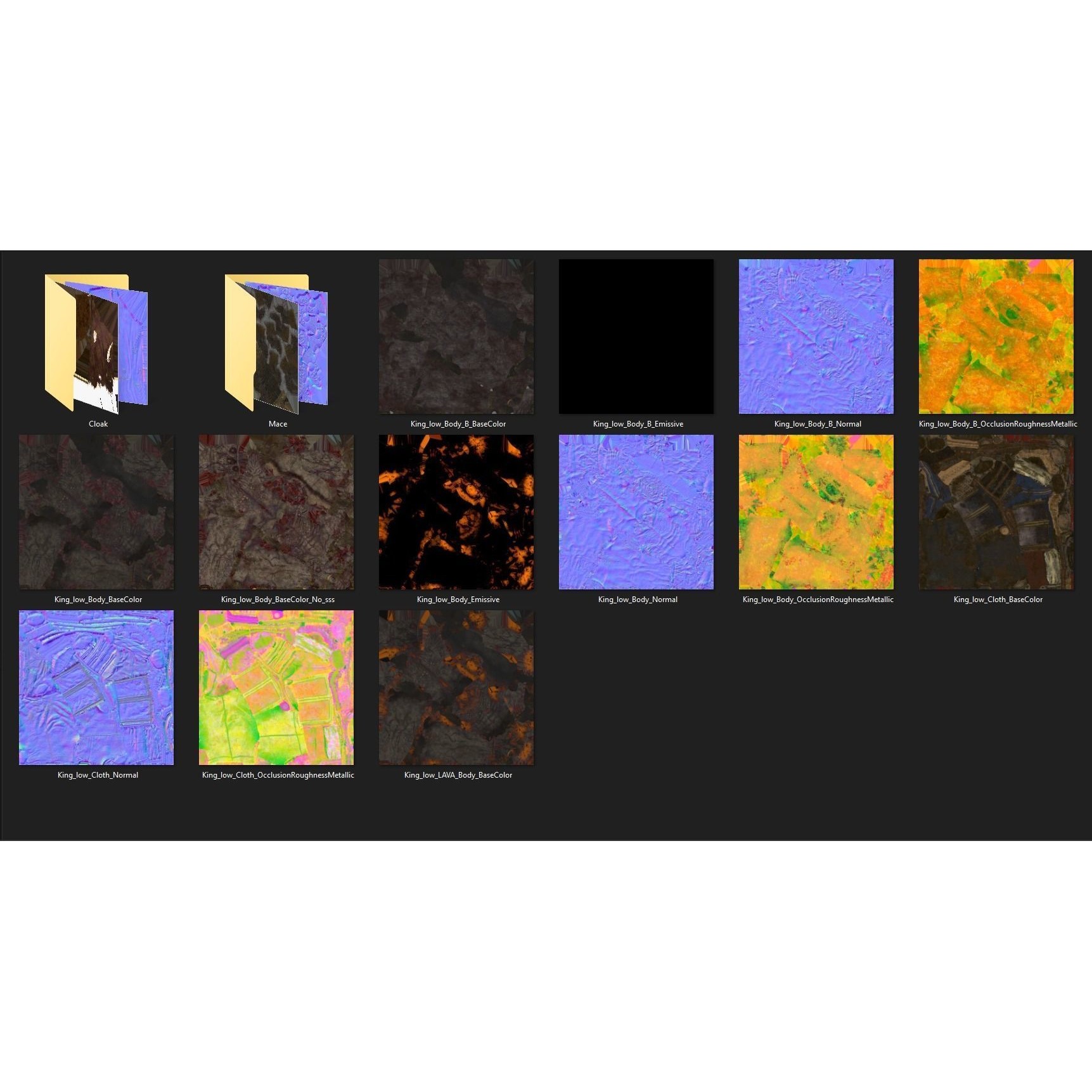 Cursed King - Low-Poly Game-Ready 3D Model - View 36