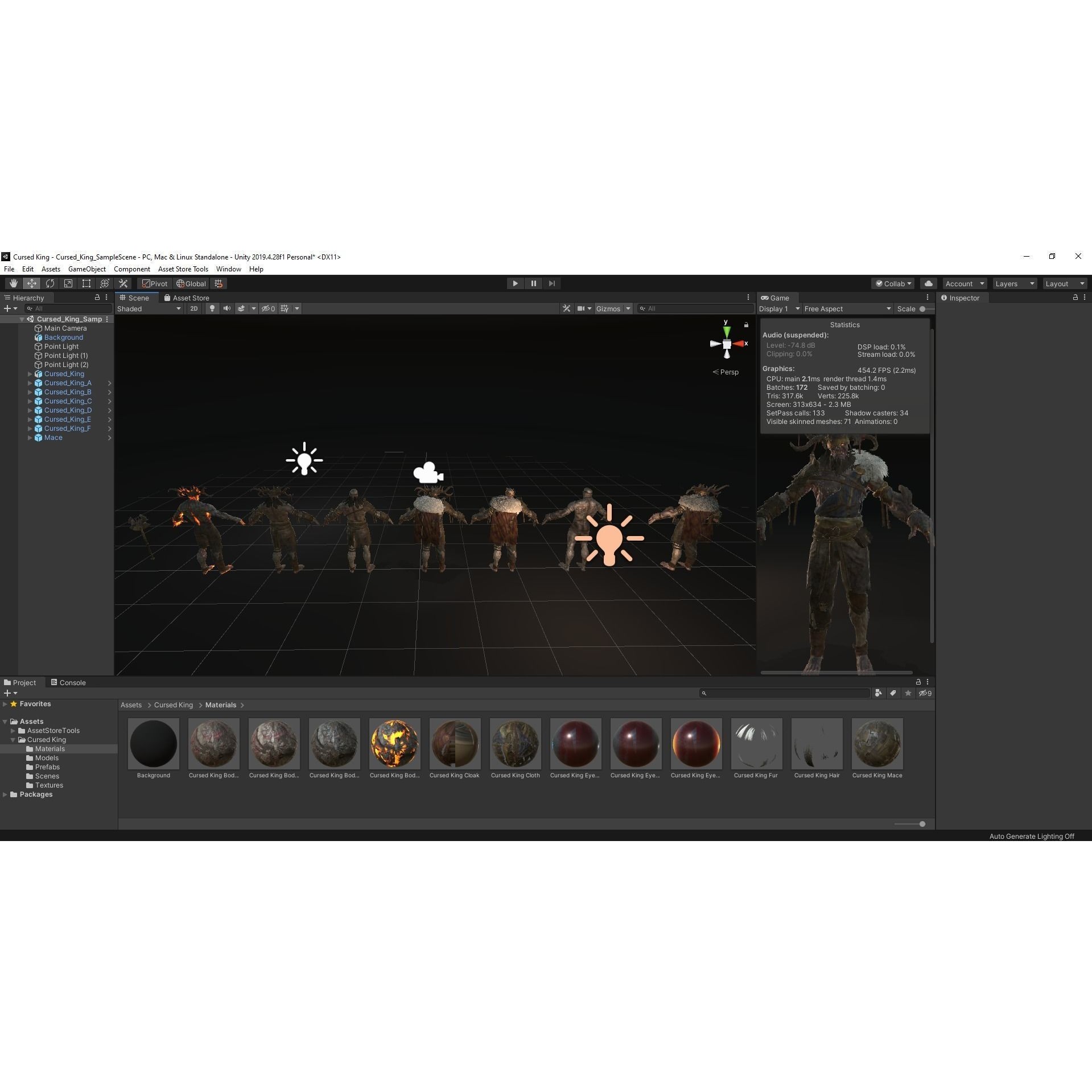 Cursed King - Low-Poly Game-Ready 3D Model - View 38