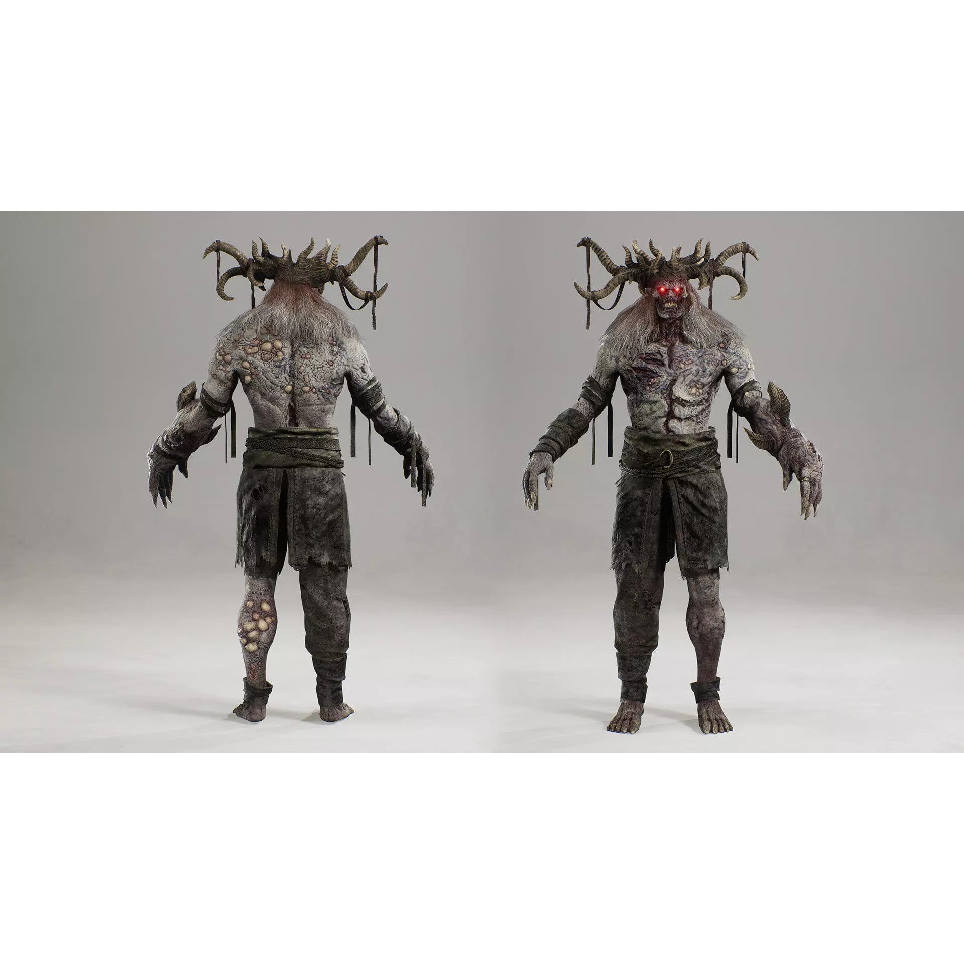 Cursed King - Low-Poly Game-Ready 3D Model - View 7