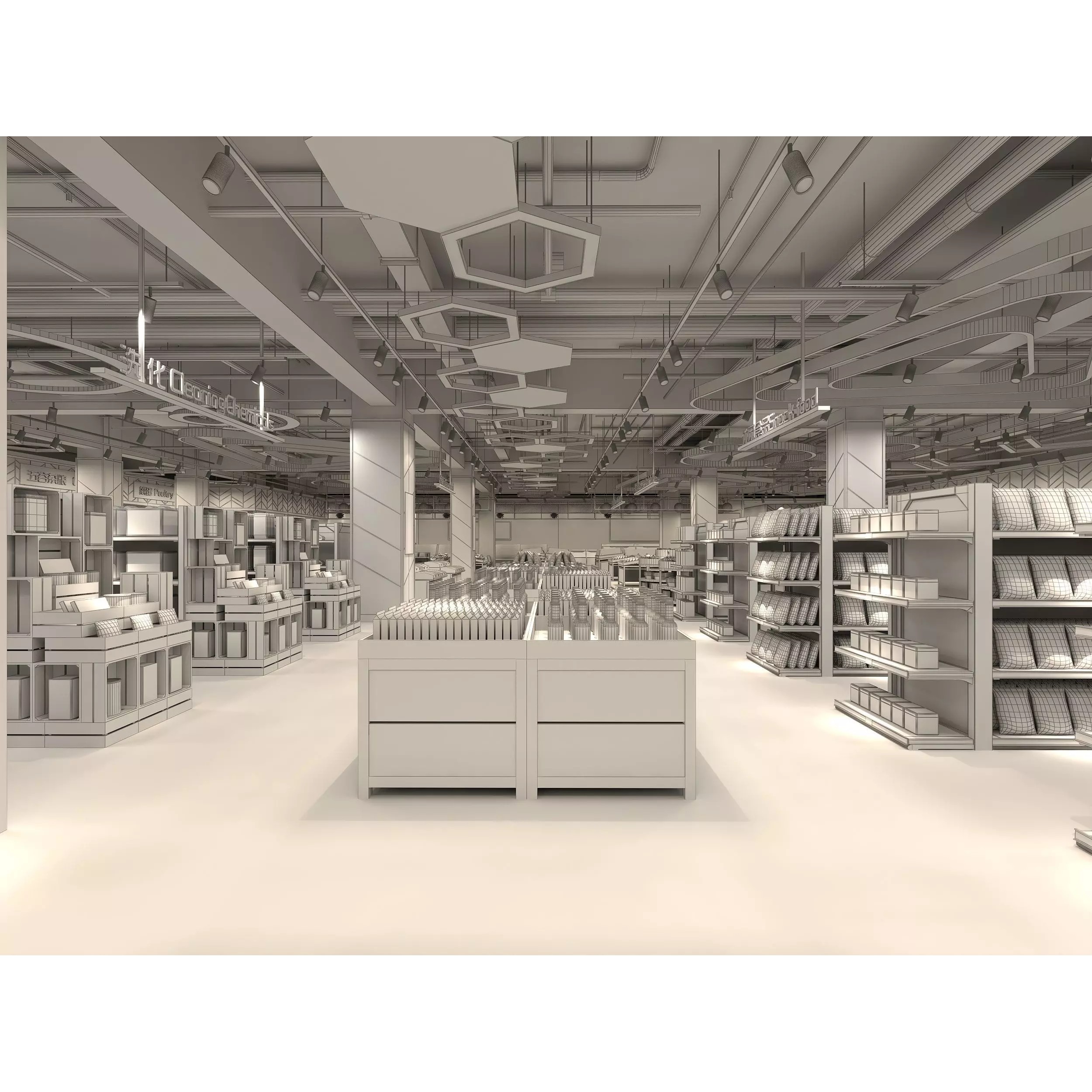 Supermarket Interior - Game-Ready 3D Model - View 11