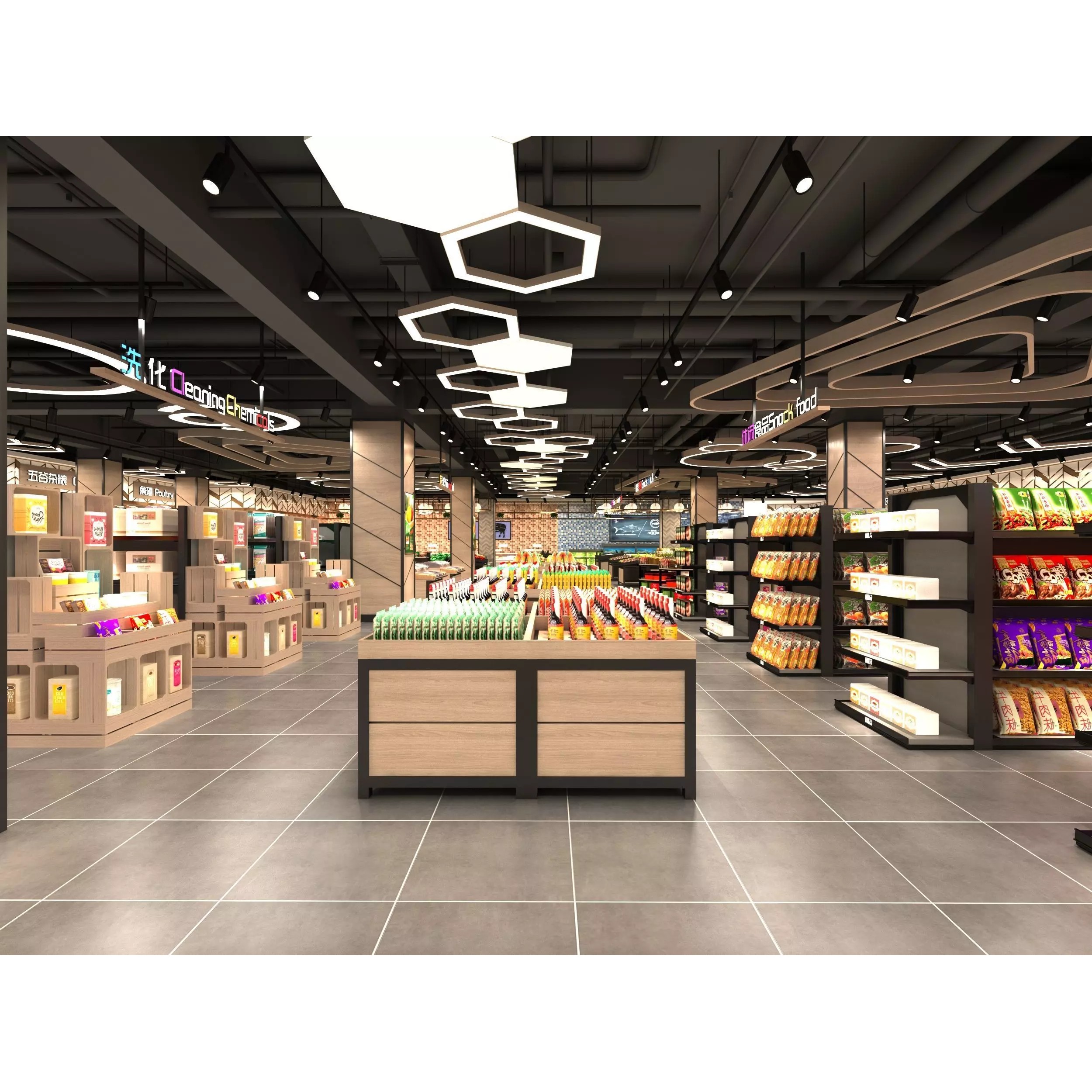 Supermarket Interior - Game-Ready 3D Model - View 5