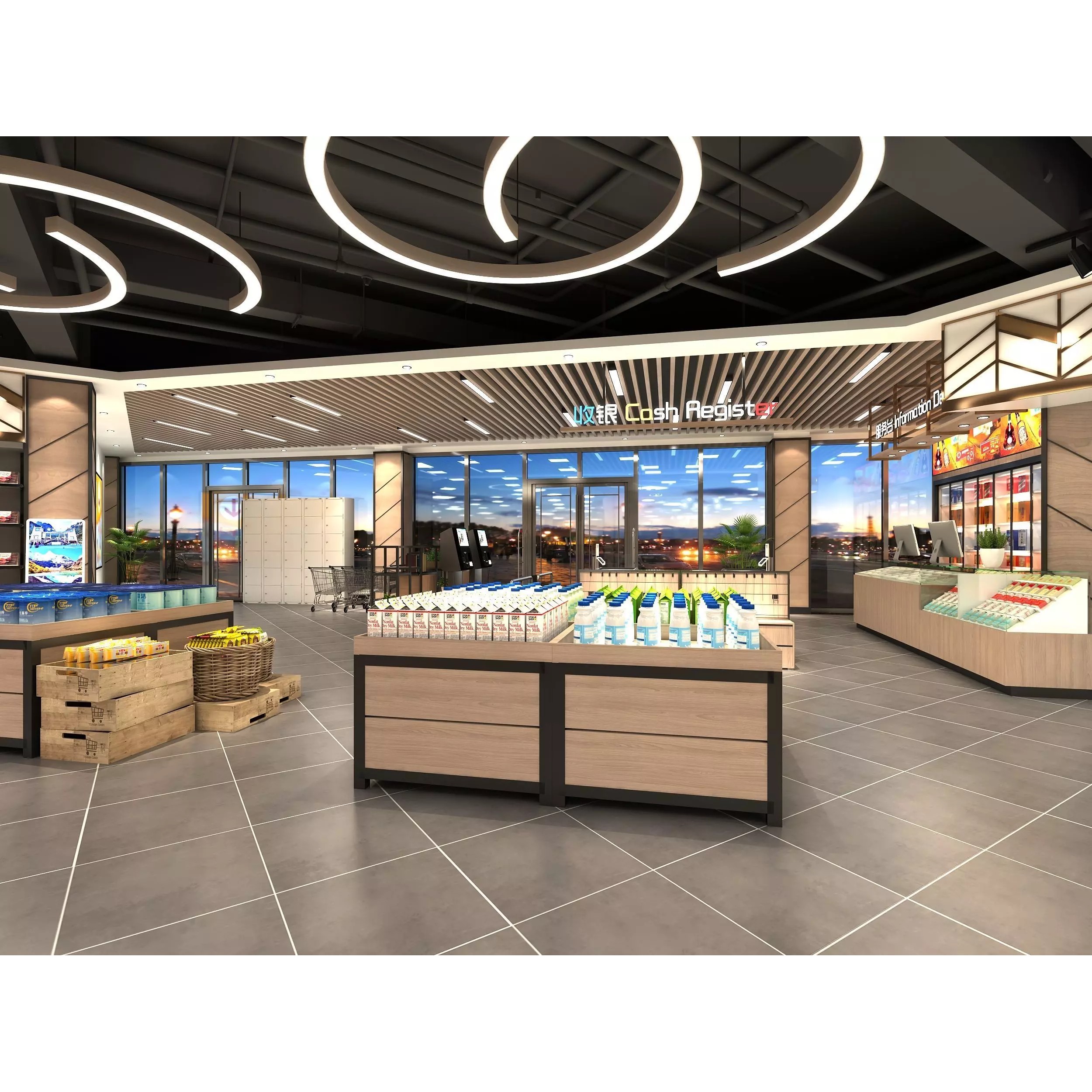 Supermarket Interior - Game-Ready 3D Model - View 7