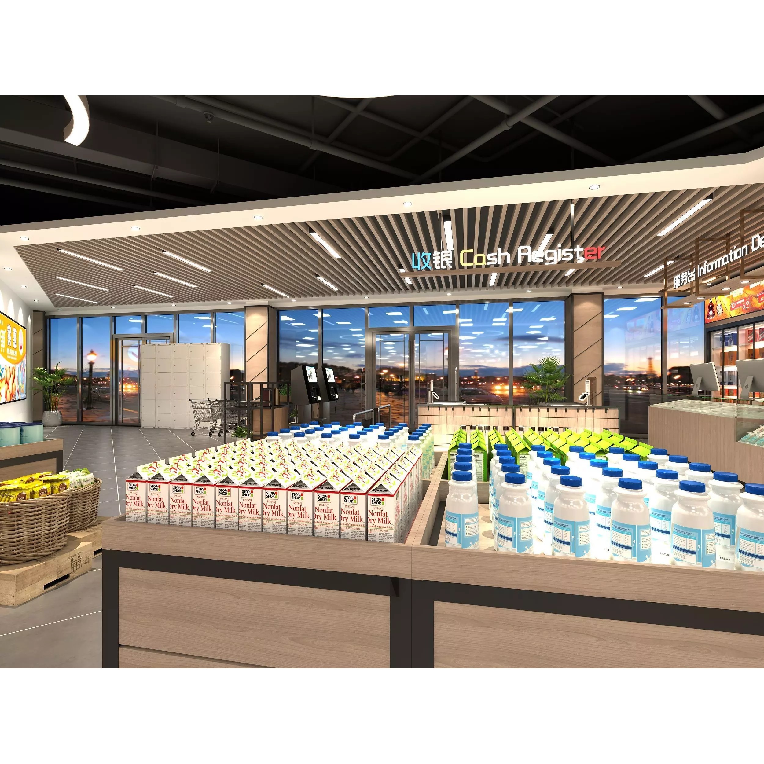 Supermarket Interior - Game-Ready 3D Model - View 8