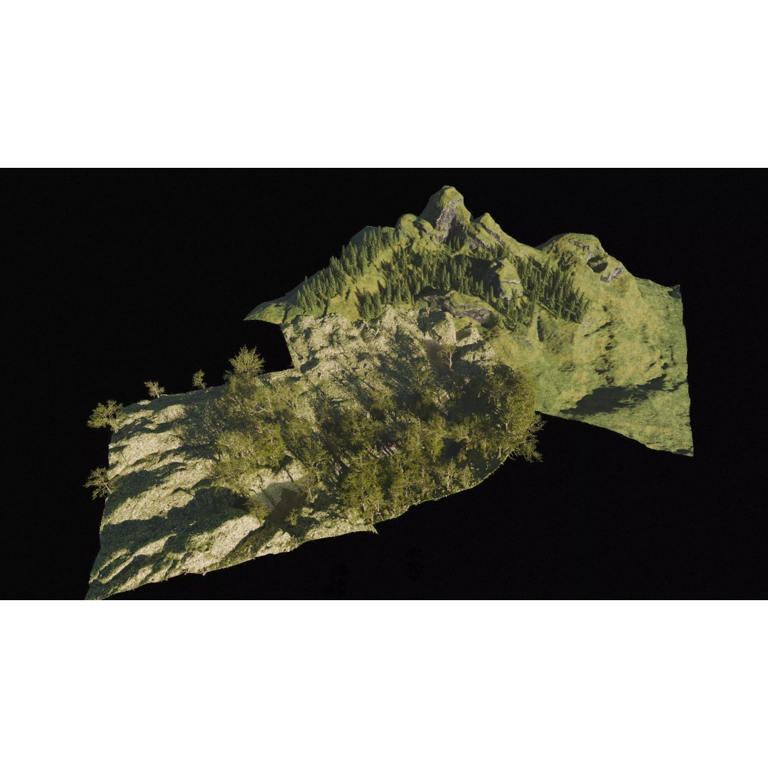 Cabin River Landscape 3D Model – High Poly Environment for Blender - View 13