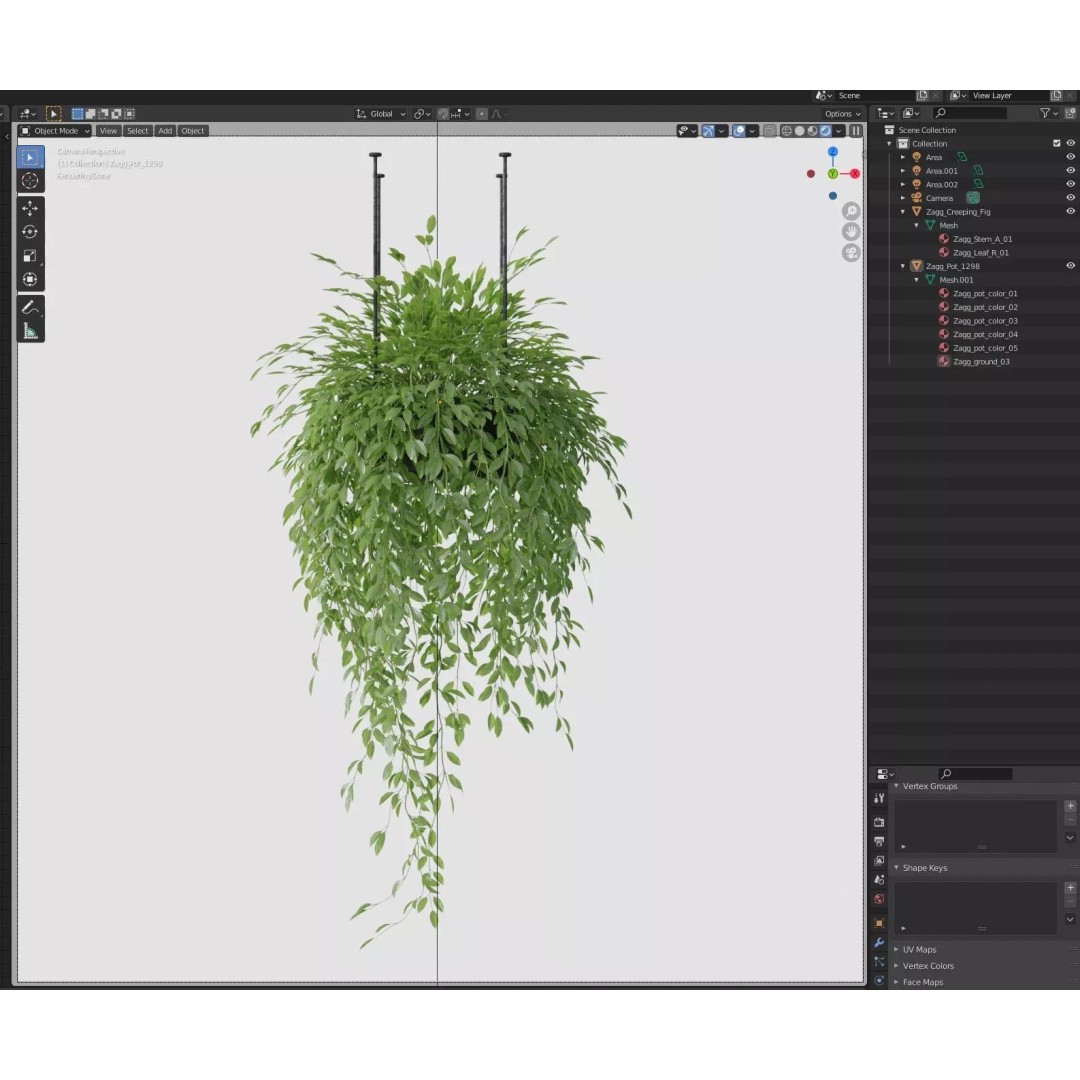 Plant 1298 3D Model – High-Quality PBR Asset for Archviz and Landscaping - View 8
