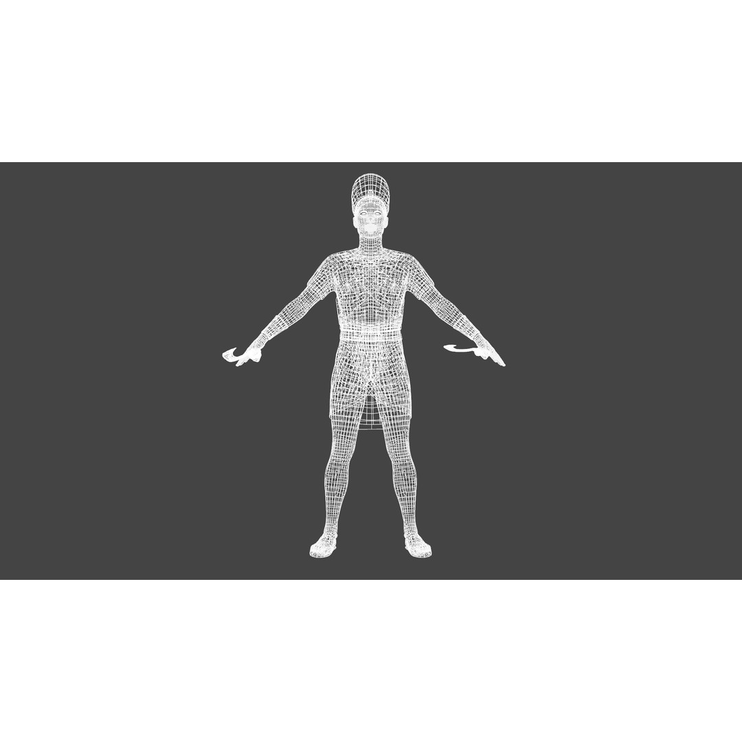 Pharaoh 3D Model – Rigged Low-Poly Egyptian Warrior, FBX
