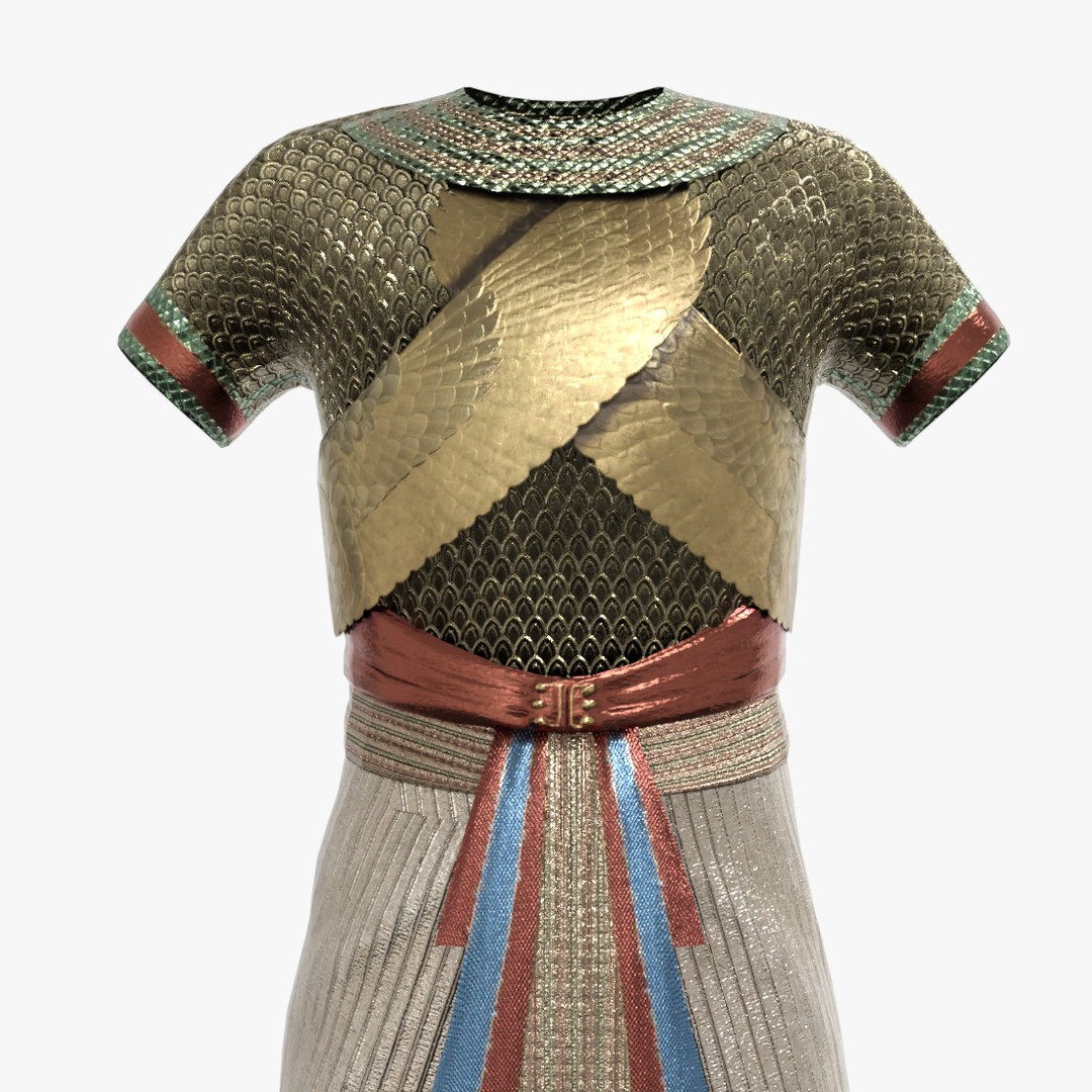 Pharaoh 3D Model – Rigged Low-Poly Egyptian Warrior, FBX - View 13